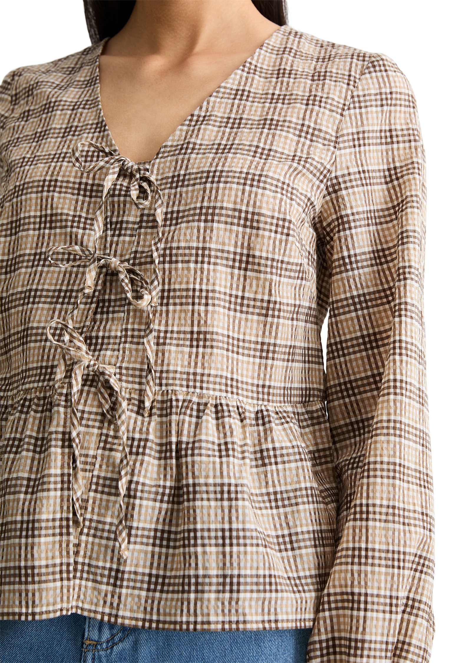 Marc O'Polo DENIM Langarmbluse »aus Baumwolle-Mix«