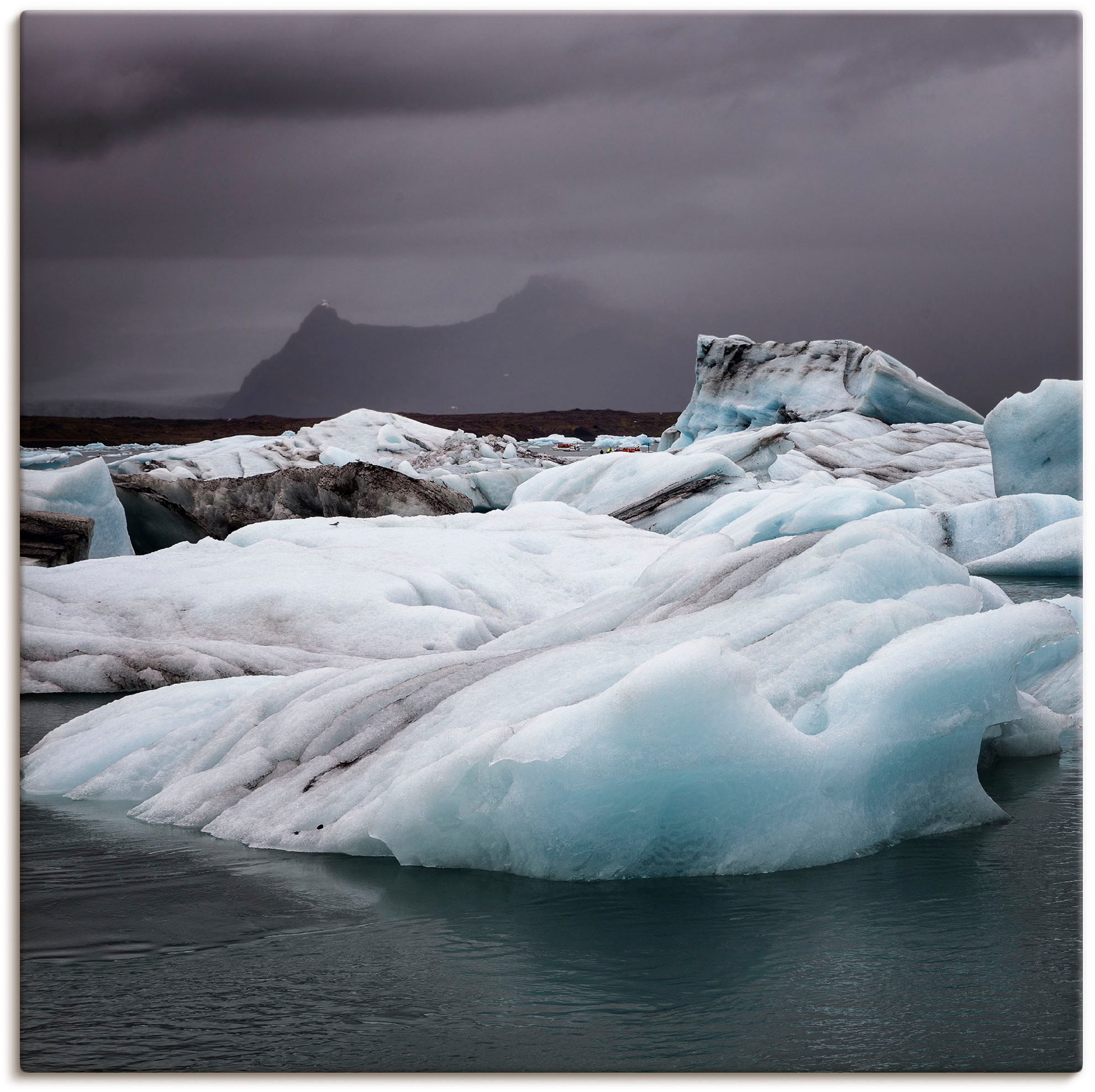 Leinwandbild, Island«, Größen Alubild, Wandaufkleber Arktis, St.), Artland in Jökulsárlón, »Gletscherlagune Bilder Wandbild versch. als Poster BAUR von kaufen oder (1 der |