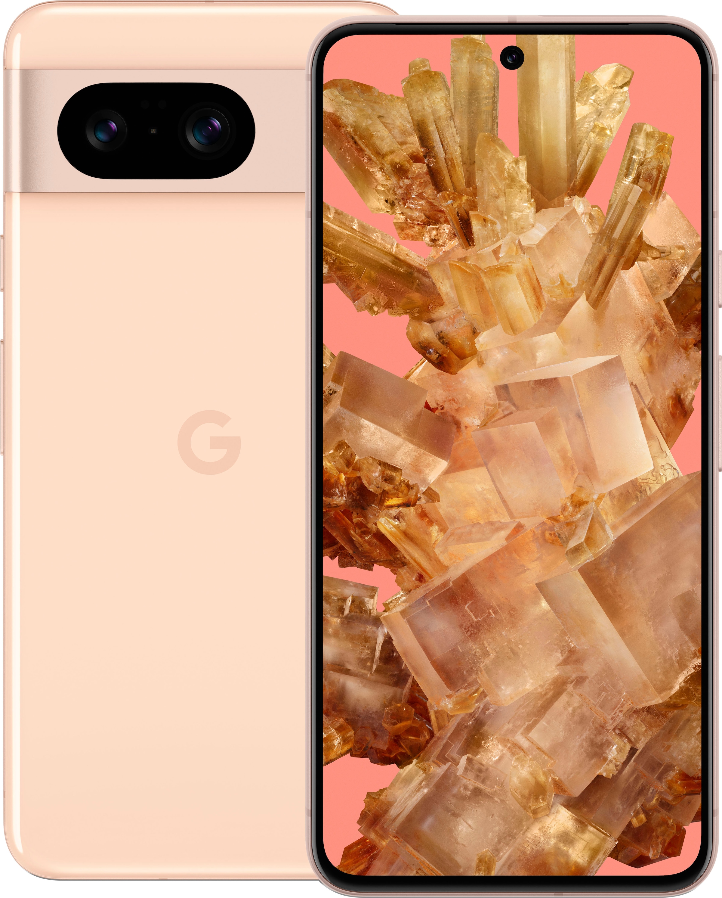 Google Smartphone »Pixel 8, 256GB«, rose, 15,7 cm/6,2 Zoll, 256 GB Speicherplatz, 50 MP Kamera