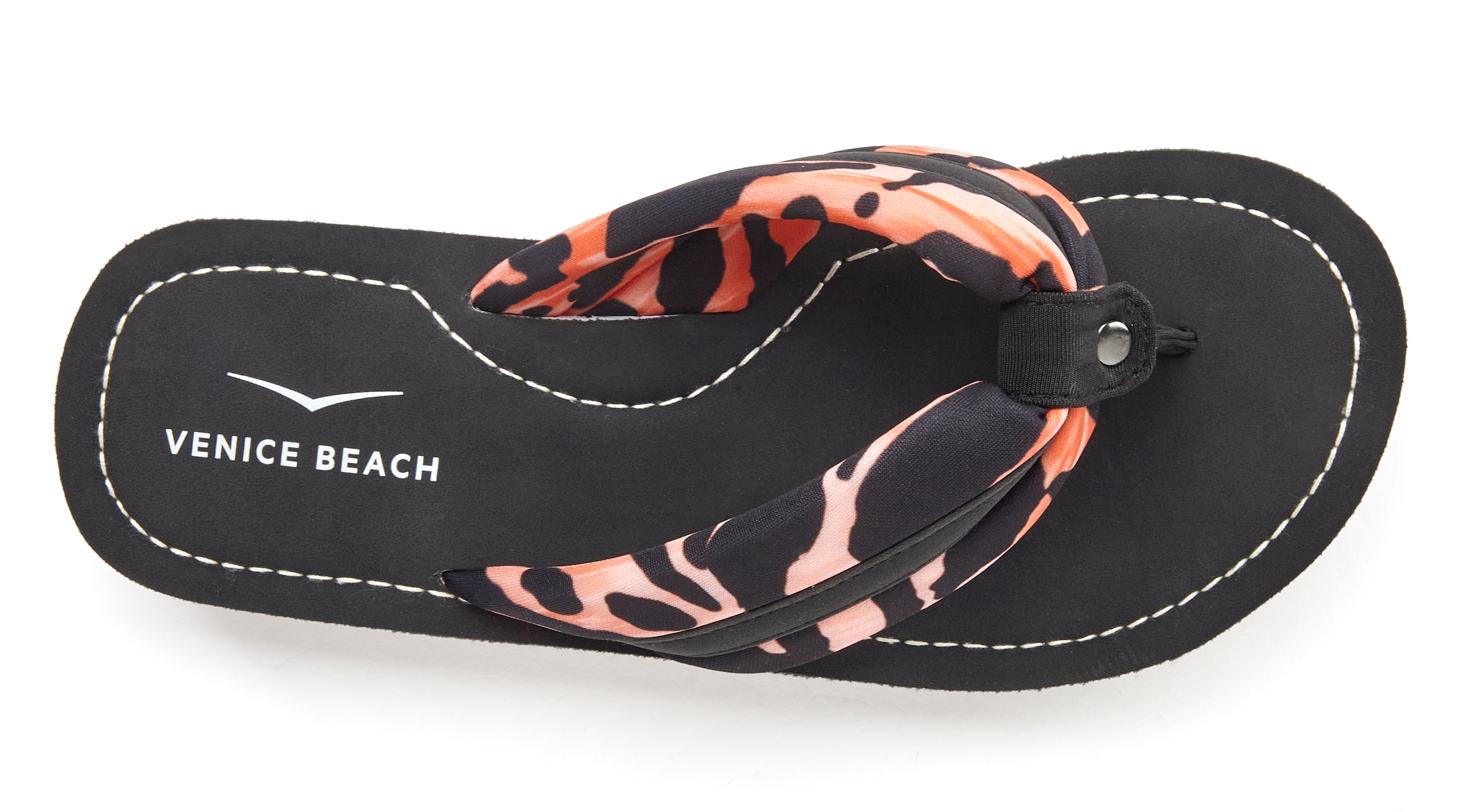 Venice Beach Badezehentrenner »Pantolette«, Sandale, Zehentrenner, Badeschuh, Flip Flop mit modischem Print VEGAN