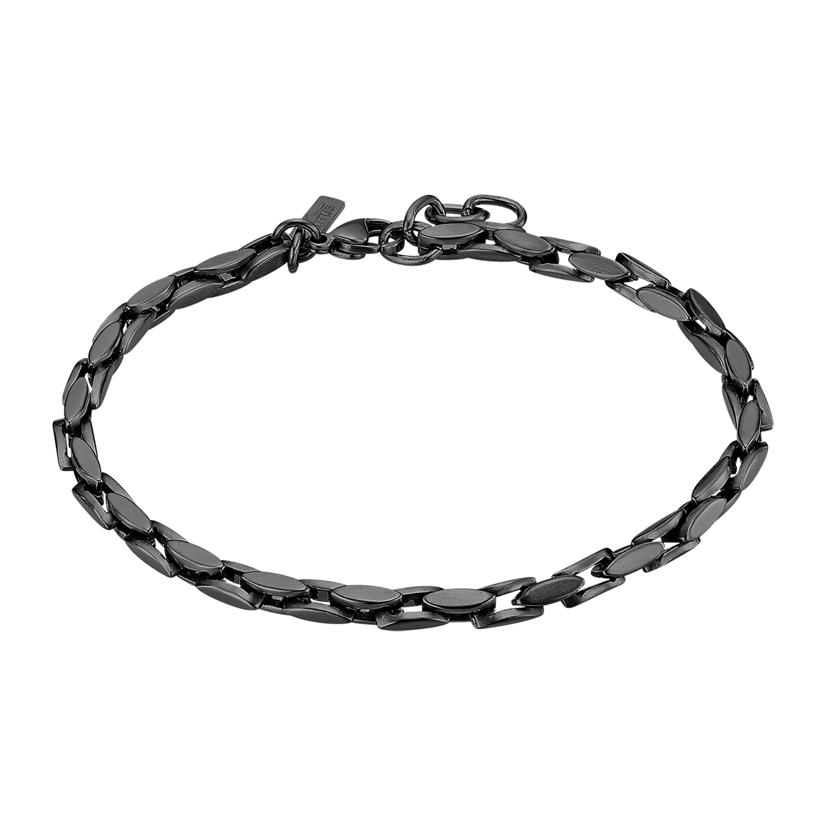 LOTUS Herren Armband "Urban Man", 19,5cm, Edelstahl, schwarz, Edelstahl, Armbänder