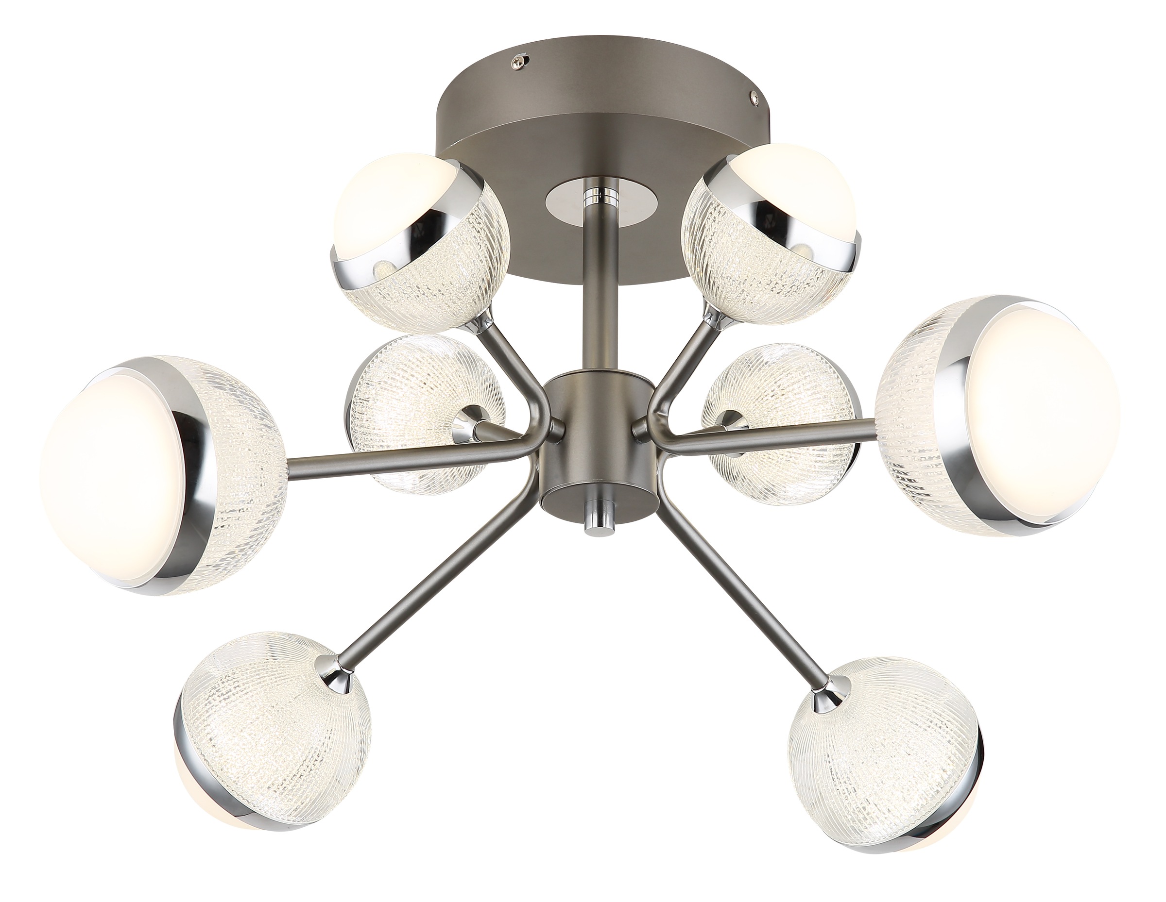 GLOBO LIGHTING LED Deckenleuchte »UNTSY«, Leuchtmittel LED-Modul | LED fest integriert, Deckenlampe/Wohnzimmer/Schlafzimmer/modern