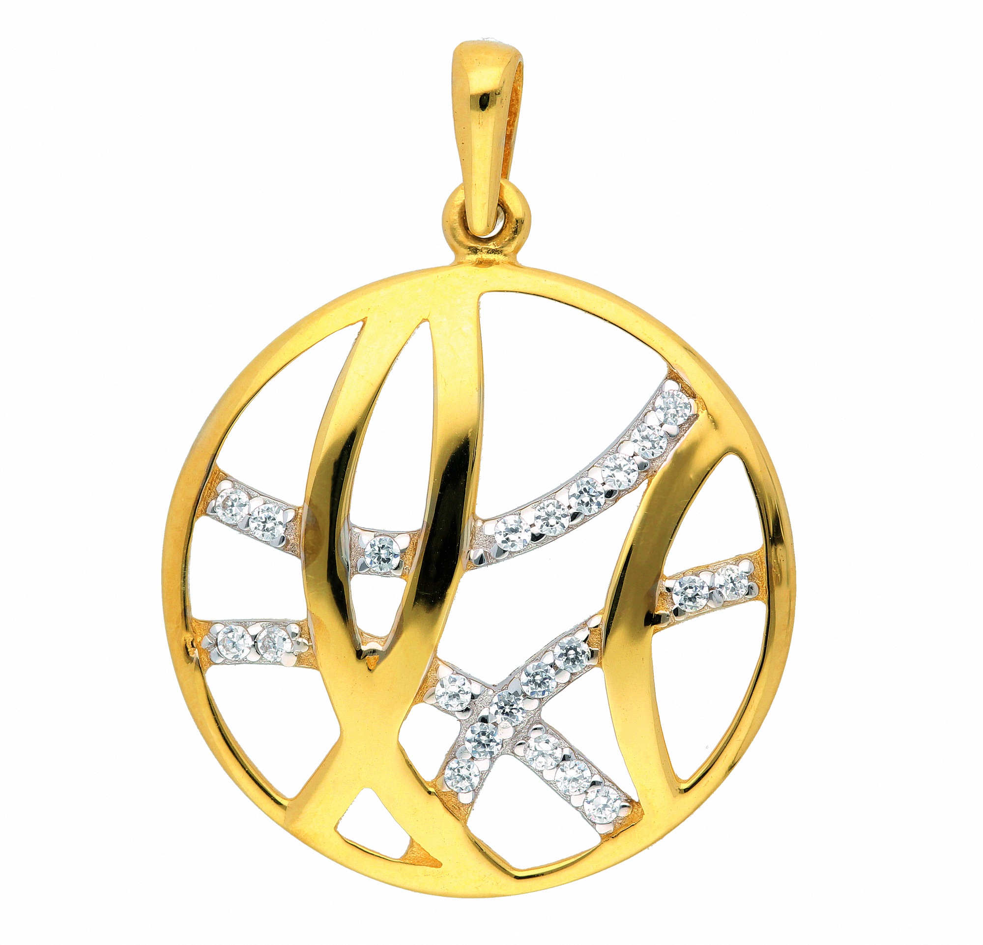 ADELIA ́S Damen Kettenanhänger "Anhänger 333 Gold ( 8K ) mit Zirkonia", mit Zirkonia, Gold, gold, Gold, Schmuckanhänger, Goldanhänger