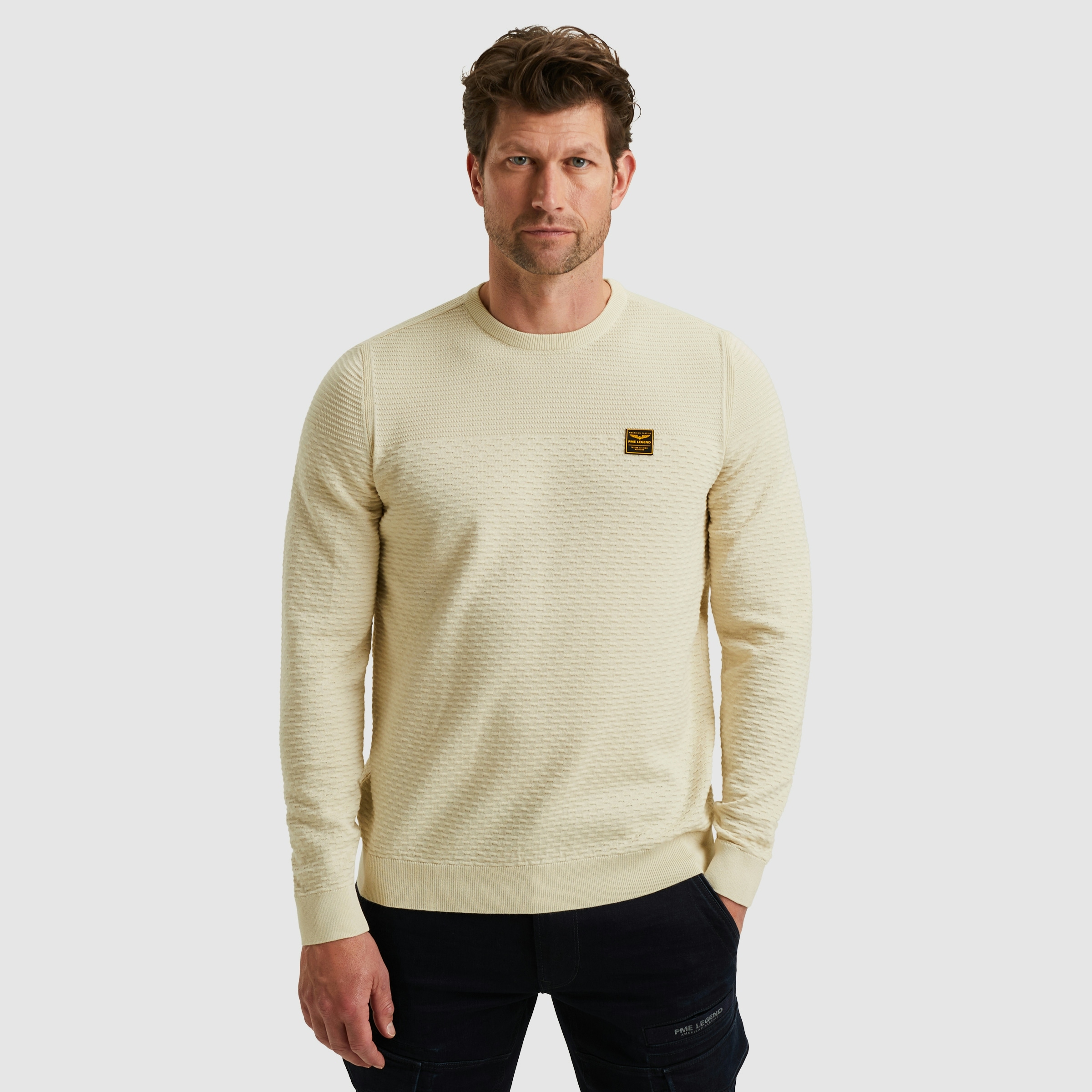PME LEGEND Strickpullover mit Strick-Muster günstig online kaufen