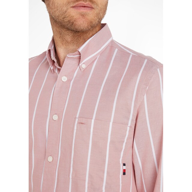 Tommy Hilfiger Langarmhemd »OXFORD STRIPE RF SHIRT«, mit Button-down-Kragen  ▷ kaufen | BAUR