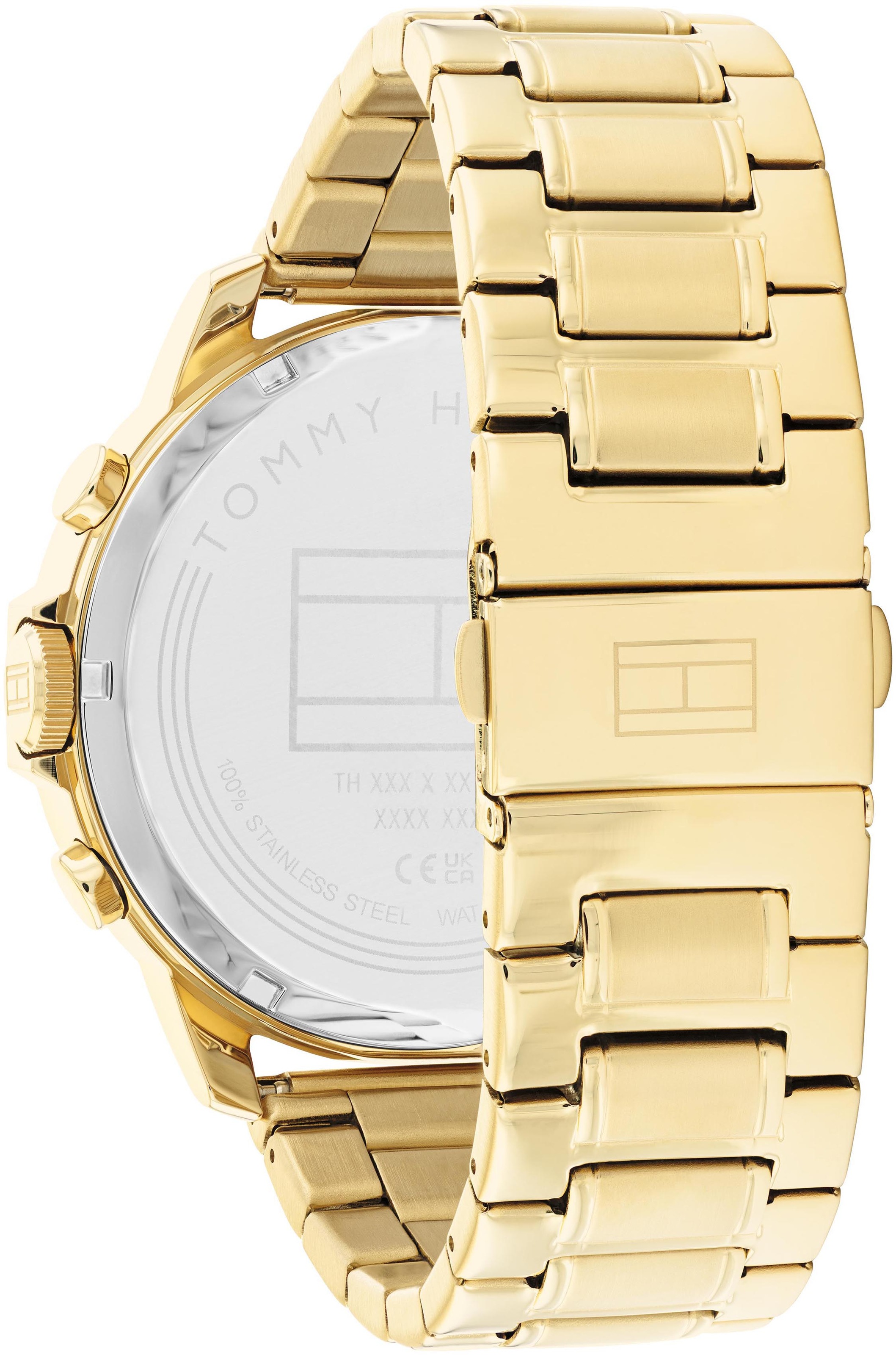 Tommy Hilfiger Multifunktionsuhr »LUCA«, Quarzuhr, Armbanduhr, Herrenuhr, Datum, Edelstahlarmband