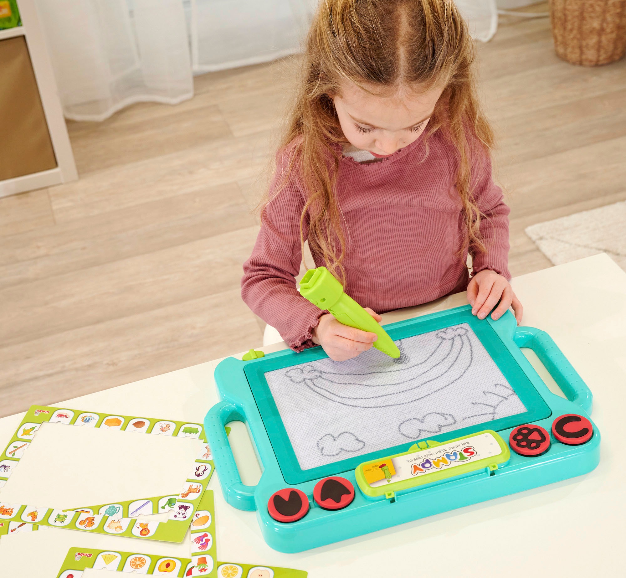 SIMBA Zaubertafel »Stampy, Maltafel mit Soundstift«