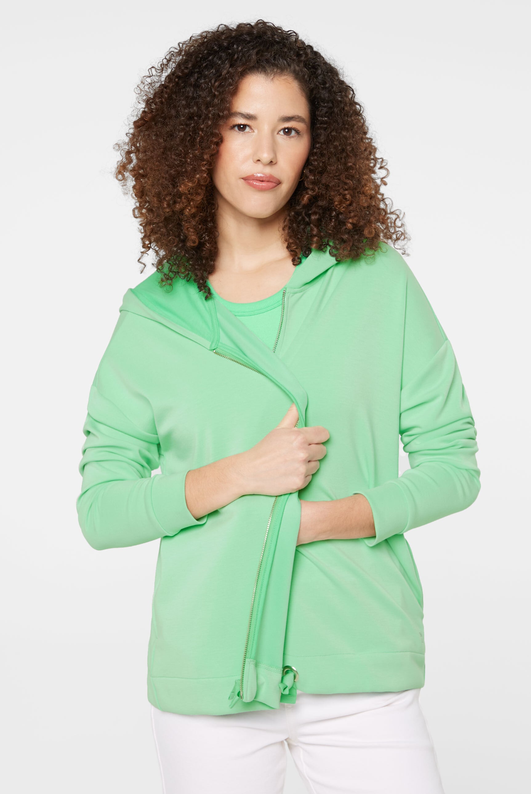 SENSES.THE LABLE Kapuzensweatjacke, mit Baumwolle