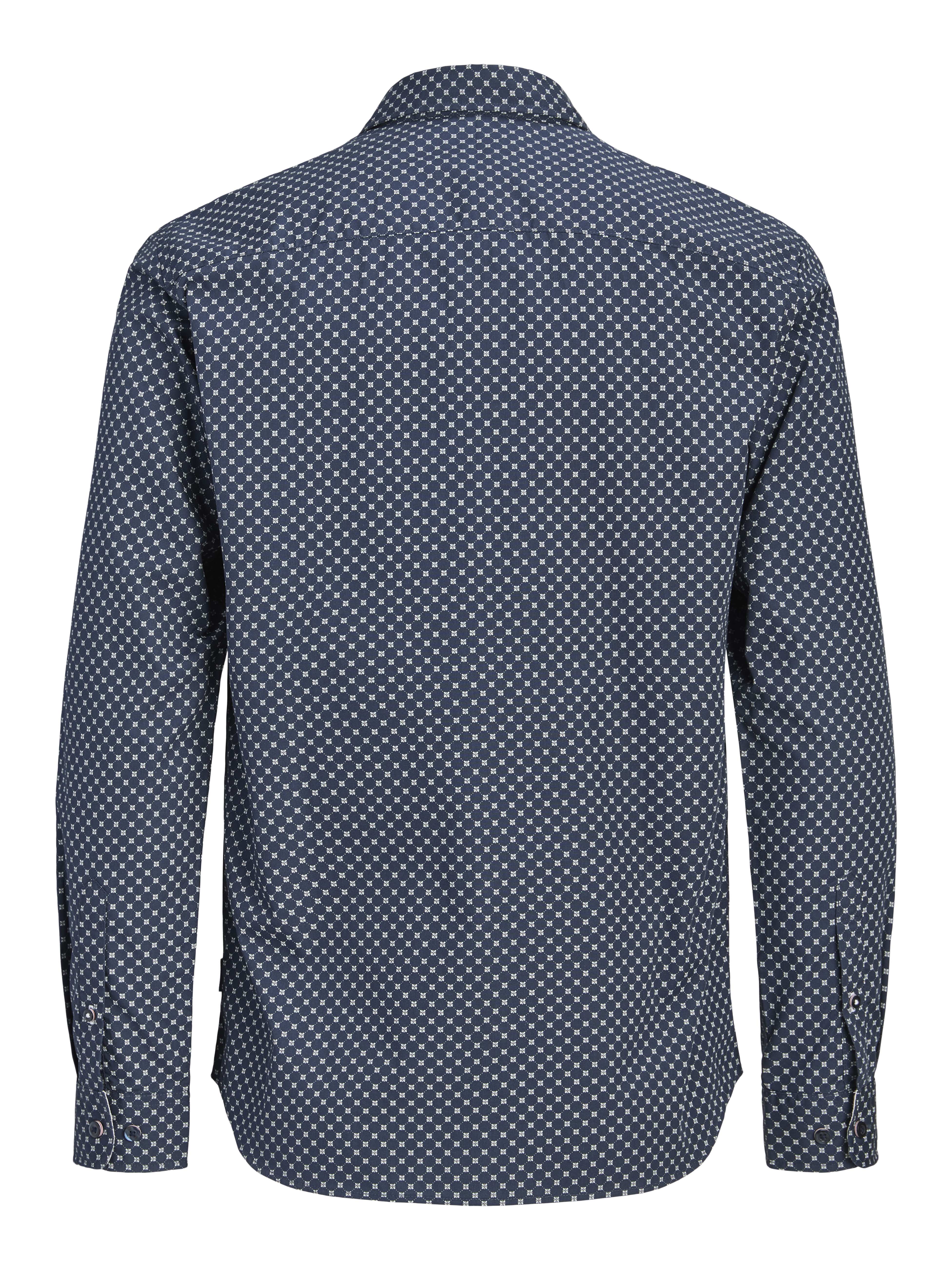 Jack & Jones "JJMATHEO DETAIL PRINT SHIRT L/S" Baumwollmischung, slim fit