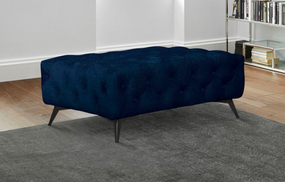 Home affaire Polsterhocker "Glynis" aufwändige Knopfheftung, moderne Cheste günstig online kaufen