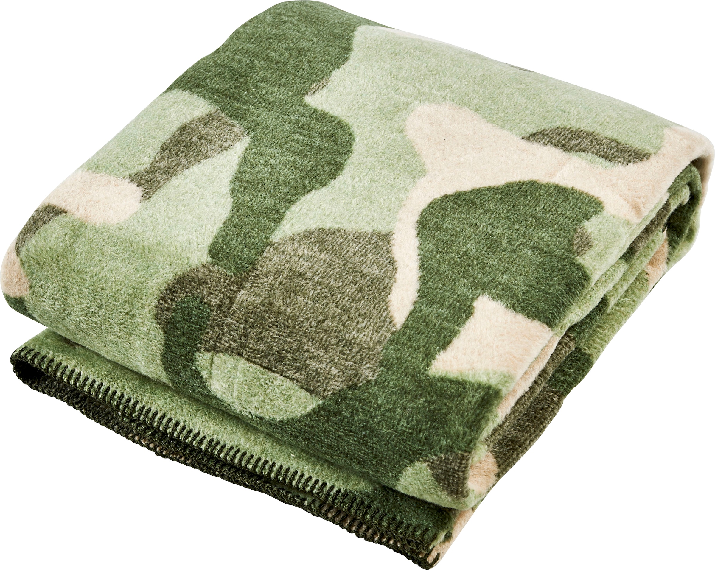 done.® Wohndecke »Camouflage«, | BAUR kaufen einfassender Wohndecke mit Ziernaht, Kuscheldecke