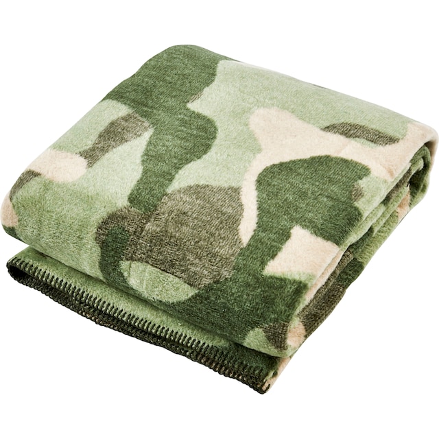 done.® Wohndecke »Camouflage«, Wohndecke mit einfassender Ziernaht,  Kuscheldecke kaufen | BAUR
