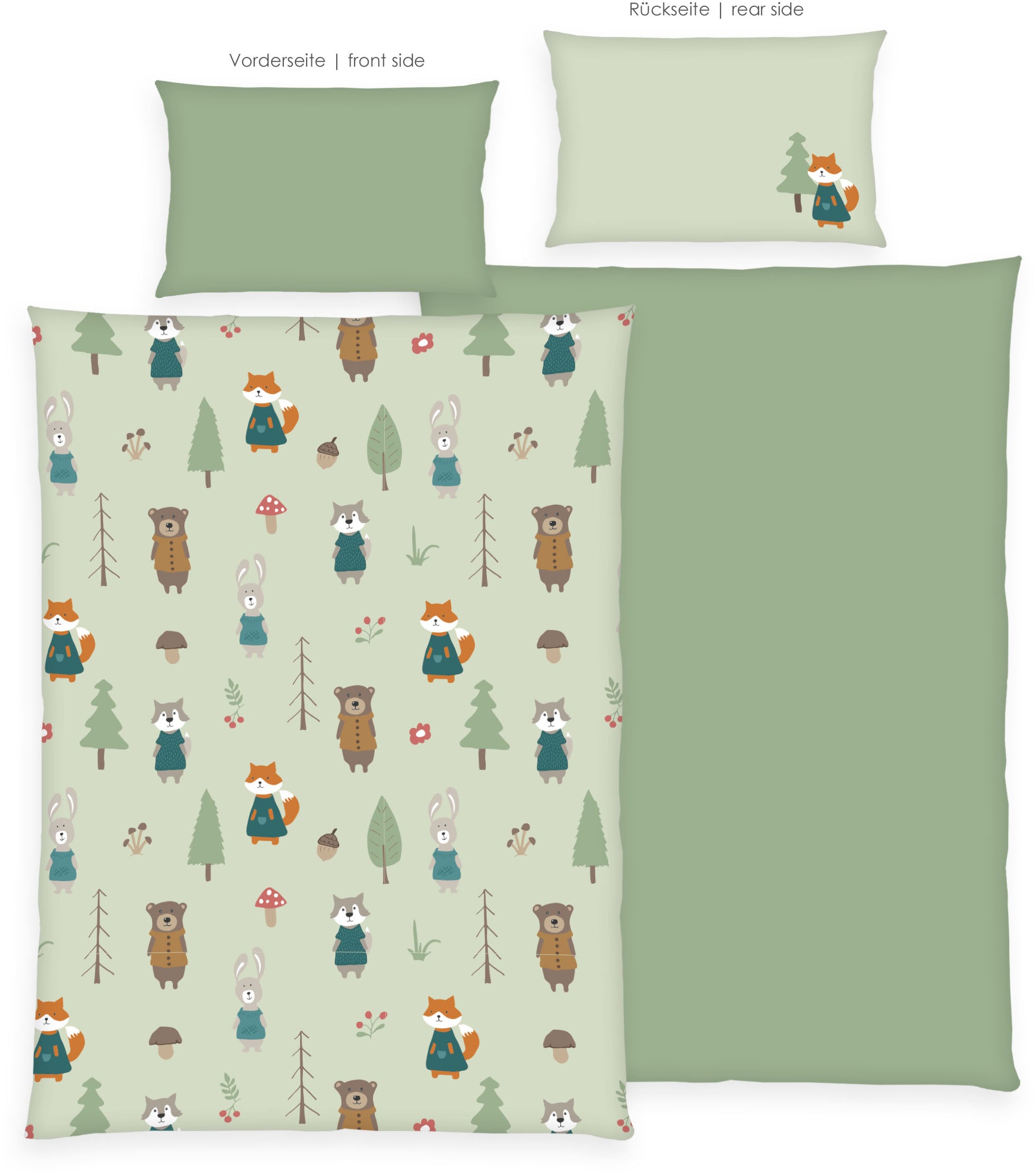 Baby Best Bettwäsche »babybest Waldtiere«, Wendebettwäsche