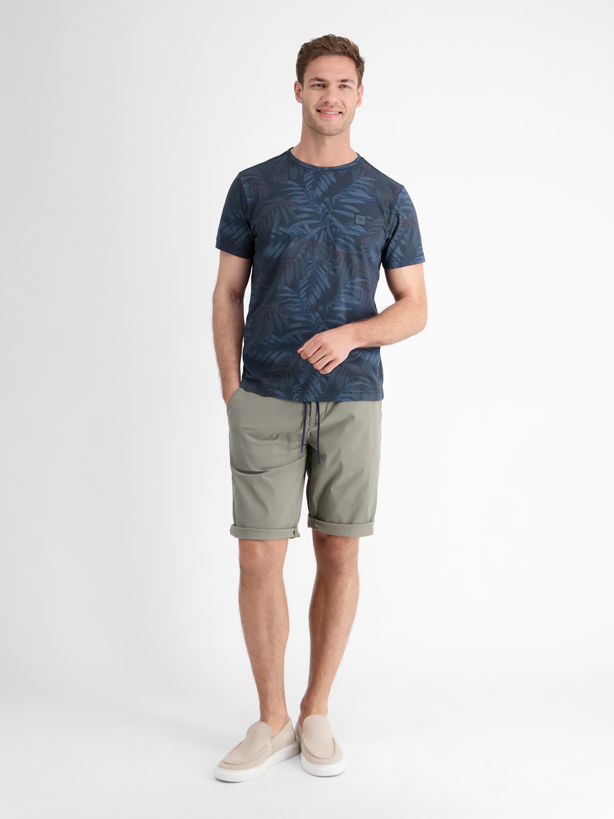 LERROS T-Shirt »LERROS Herren T-Shirt, sommerlich floral bedruckt«