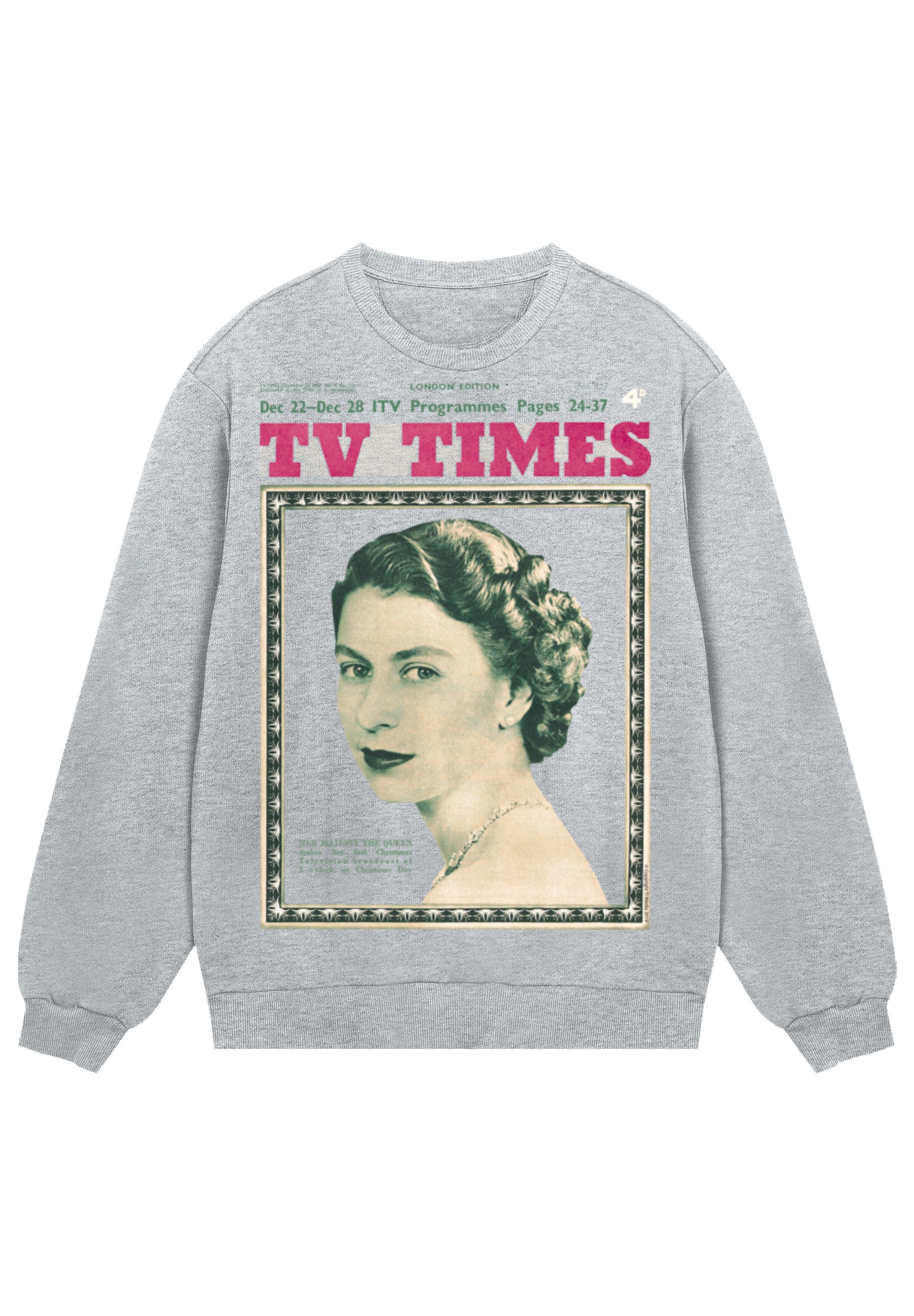 F4NT4STIC Sweatshirt »TV Times Queen Elizabeth II 1957 Cover«, Premium Qualität
