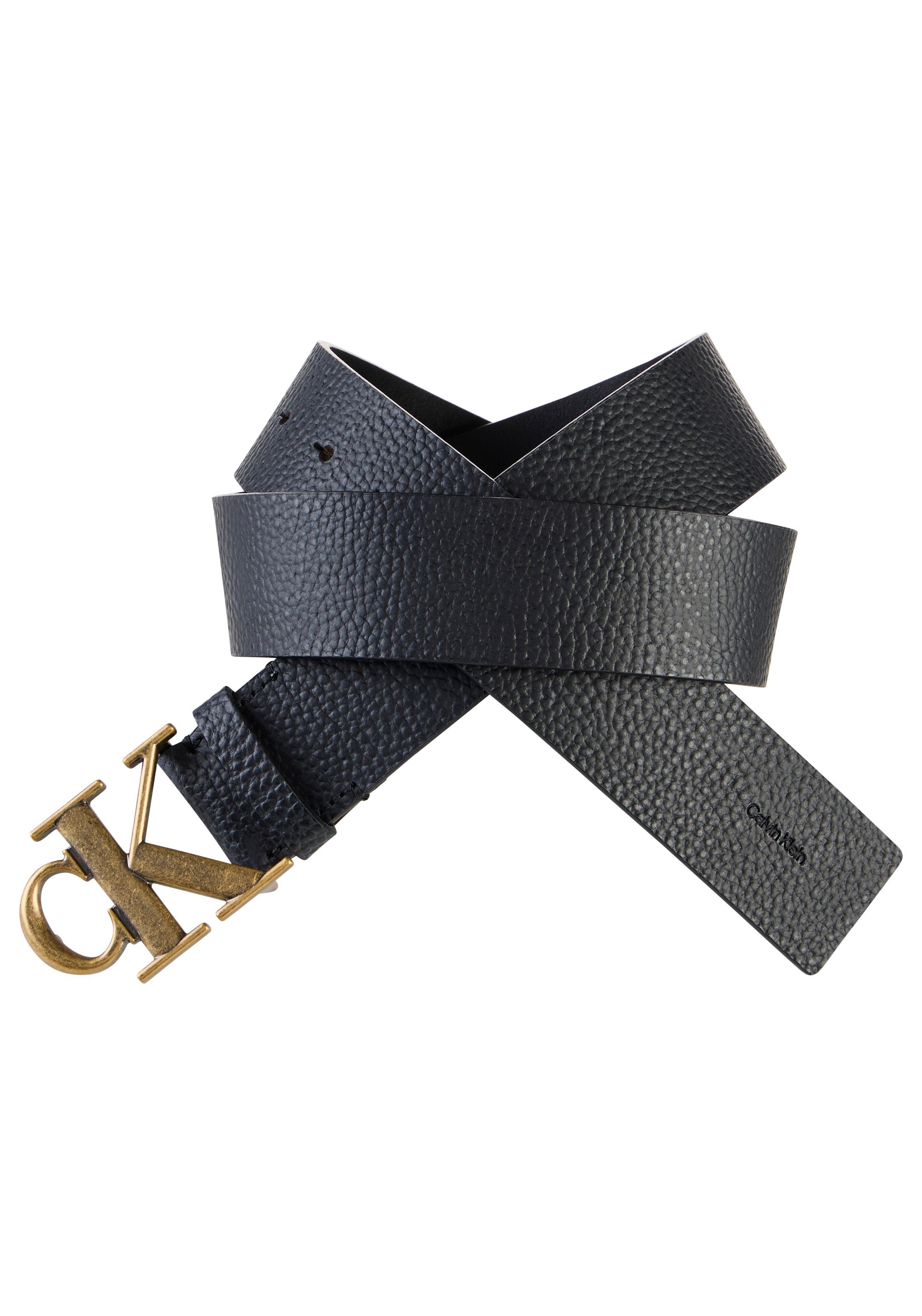 Calvin Klein Ledergürtel »CK BUCKLE PEBBLE 40MM« Regular fit und größenverstellbar