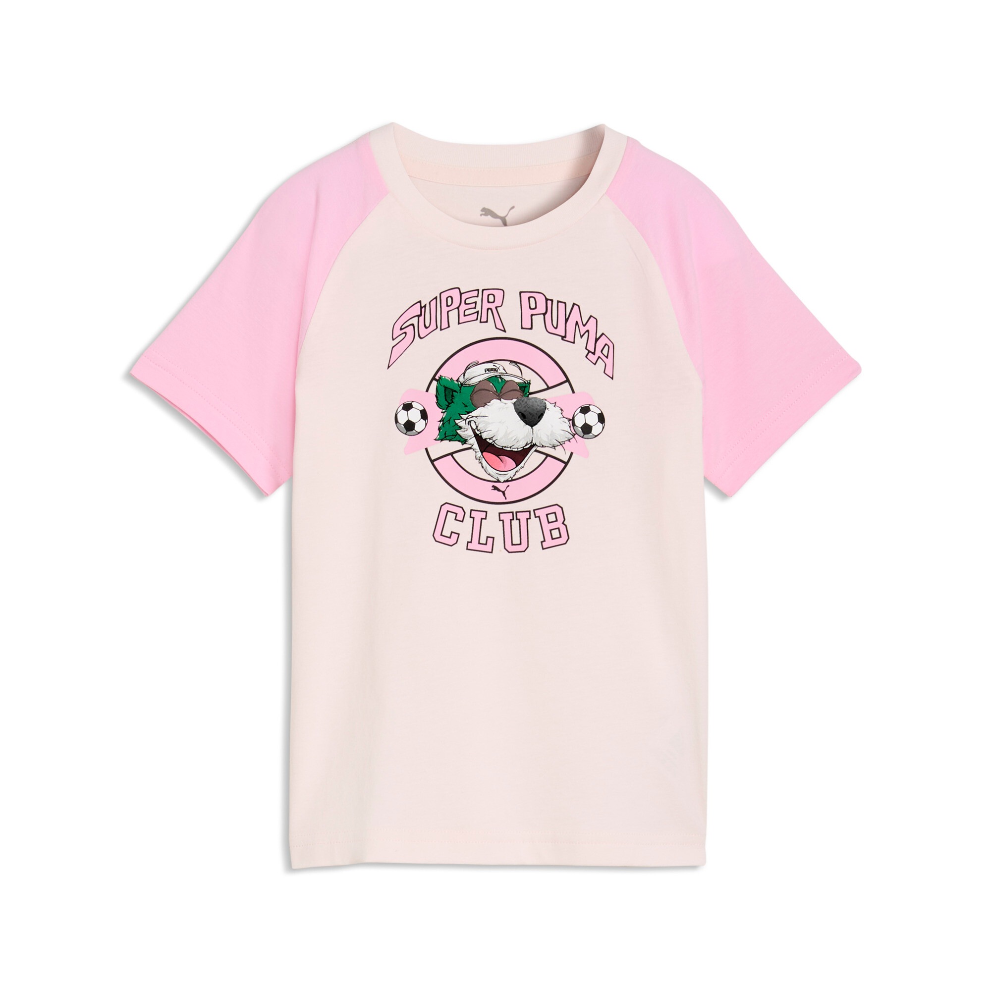 PUMA T-Shirt "SUPER GRAPHIC TEE PS" Regular Fit, Kurzarm, Rundhalsausschnitt, für Kinder