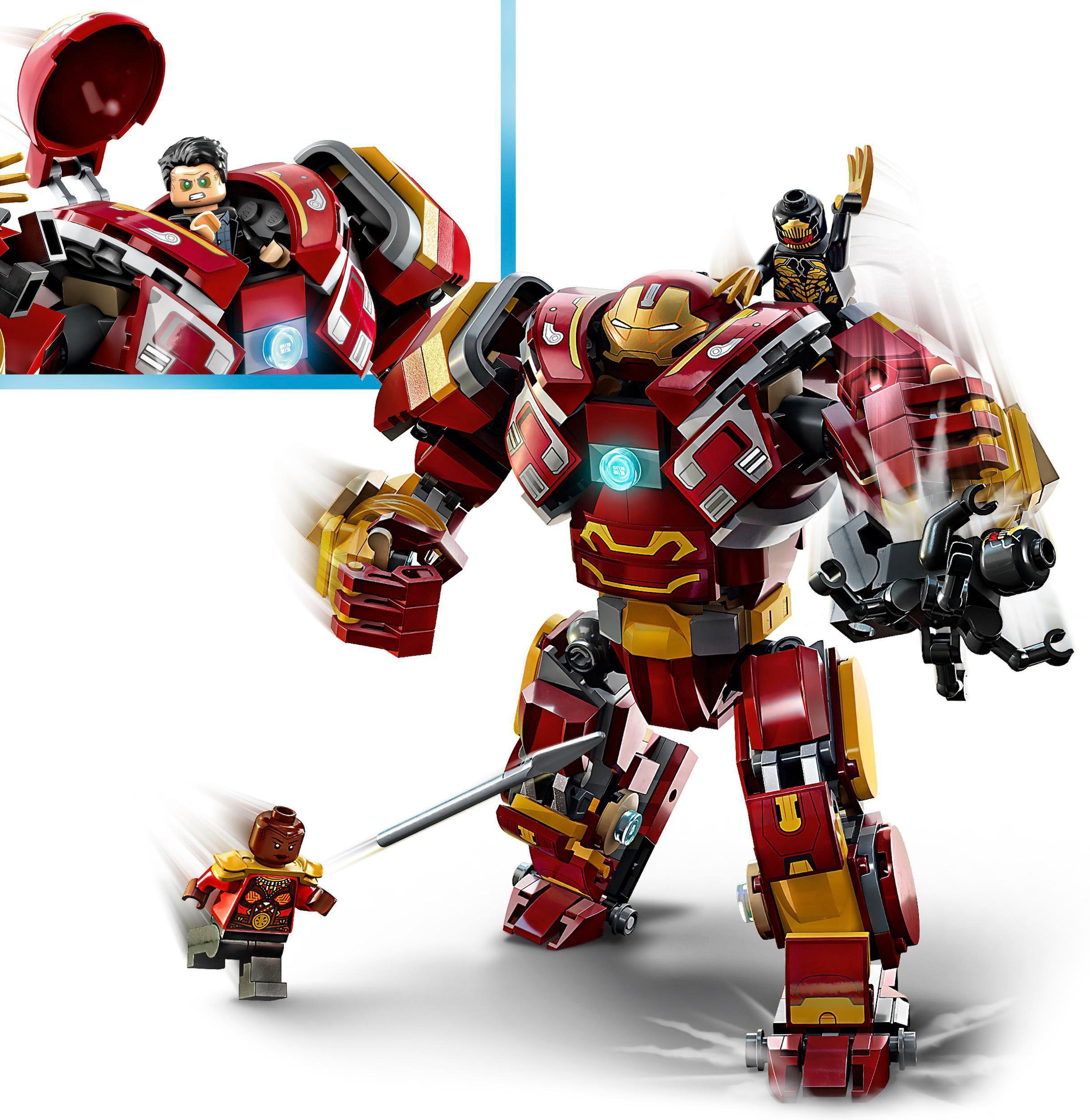 LEGO® Konstruktionsspielsteine »Hulkbuster: Der Kampf von Wakanda (76247), LEGO® Marvel«, (385 St.), Made in Europe