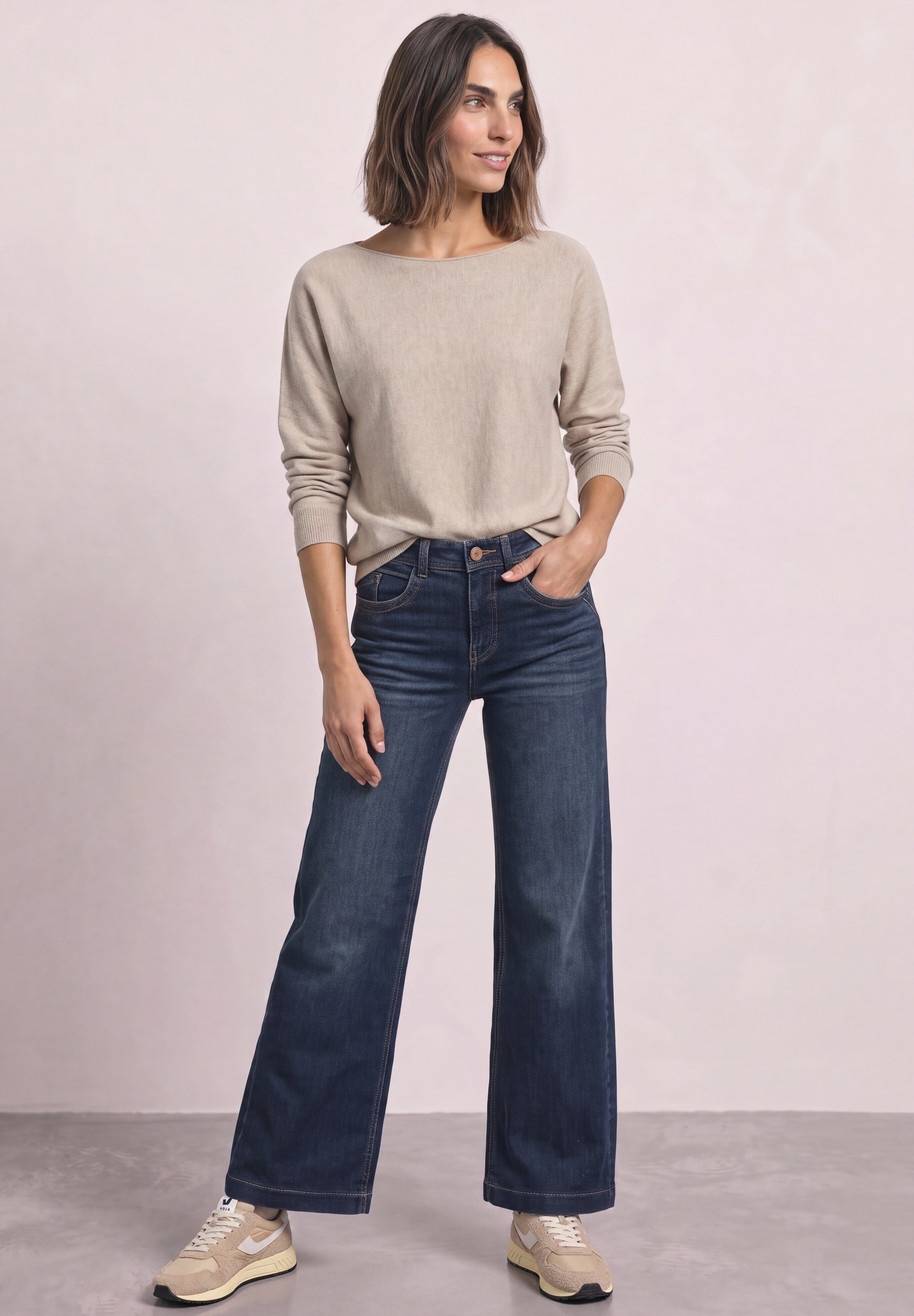 STREET ONE Loose-fit-Jeans High Waist