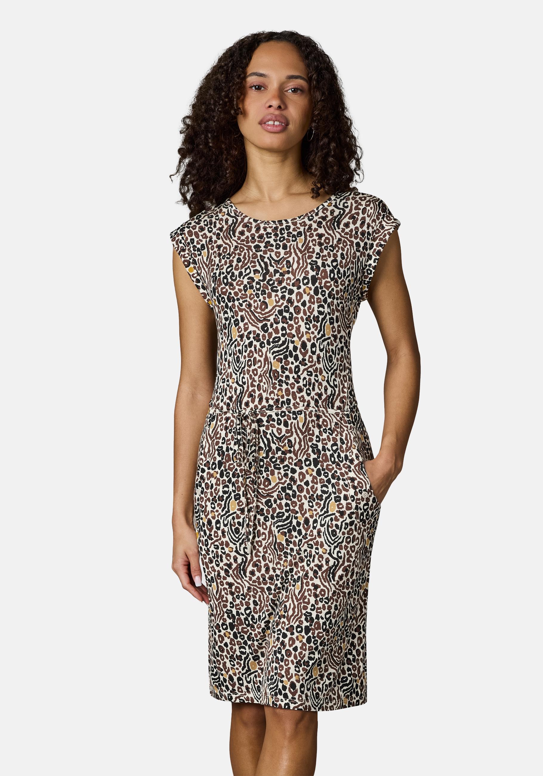 Ragwear Sommerkleid "Taggien Print" Eingrifftaschen Leichtes, bequemes Midikleid mit Muster