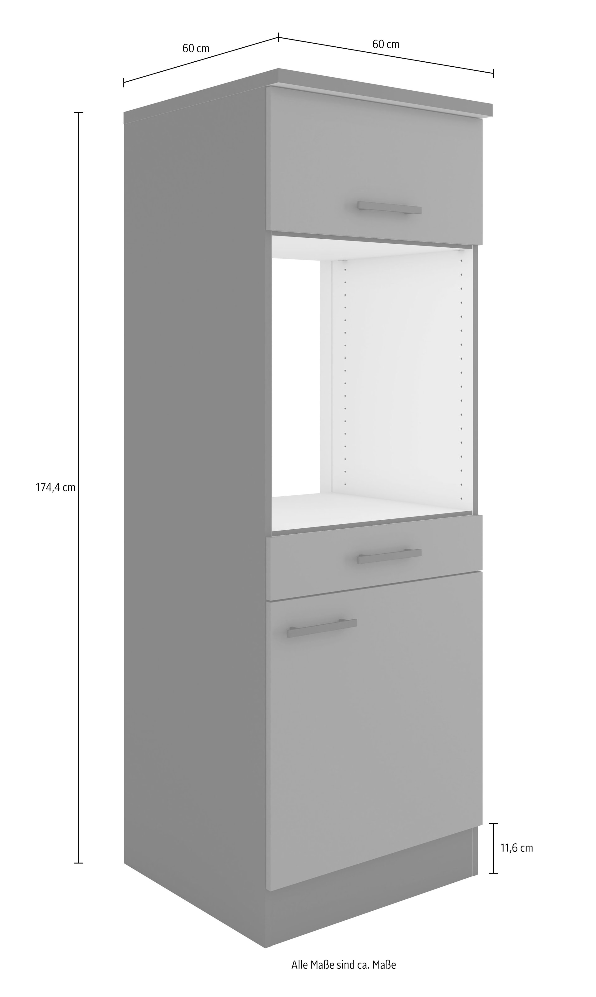OPTIFIT Midischrank »Bella«, Breite 60 cm, Nischenmaße B/T/H 56,7/55,5/59,2 cm