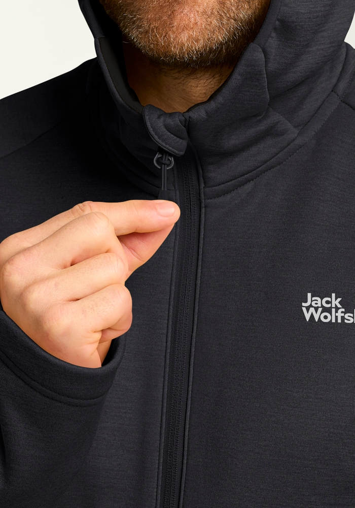 Jack Wolfskin Fleecejacke »PEAK DISTRICT HOODED FZ M«, mit Kapuze