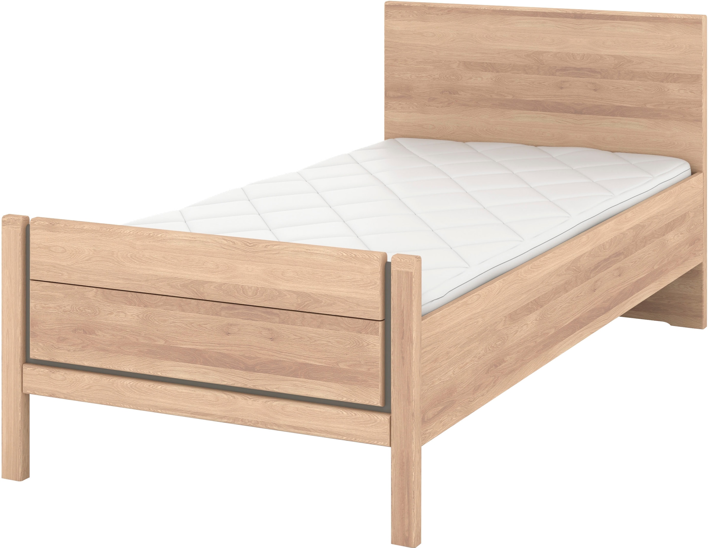 Musterring Holzbett "Sorrent, Bettgestell, Bettrahmen, teilmassiv Eiche", ( günstig online kaufen
