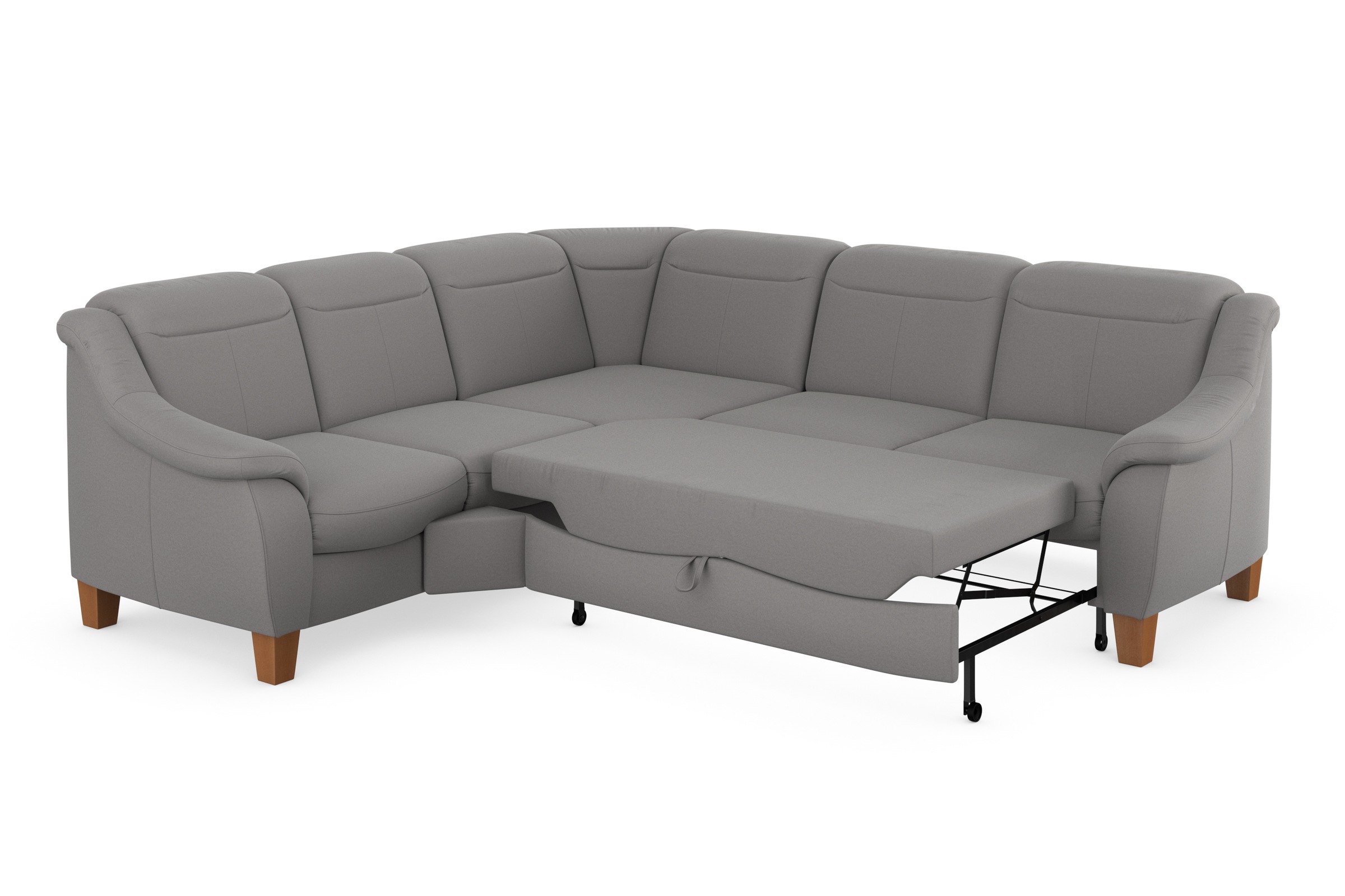 Home affaire Ecksofa »Caldera L-Form«, Federkern, wahlweise mit Kopfteilverstellung, Bettfunktion, Bettkasten