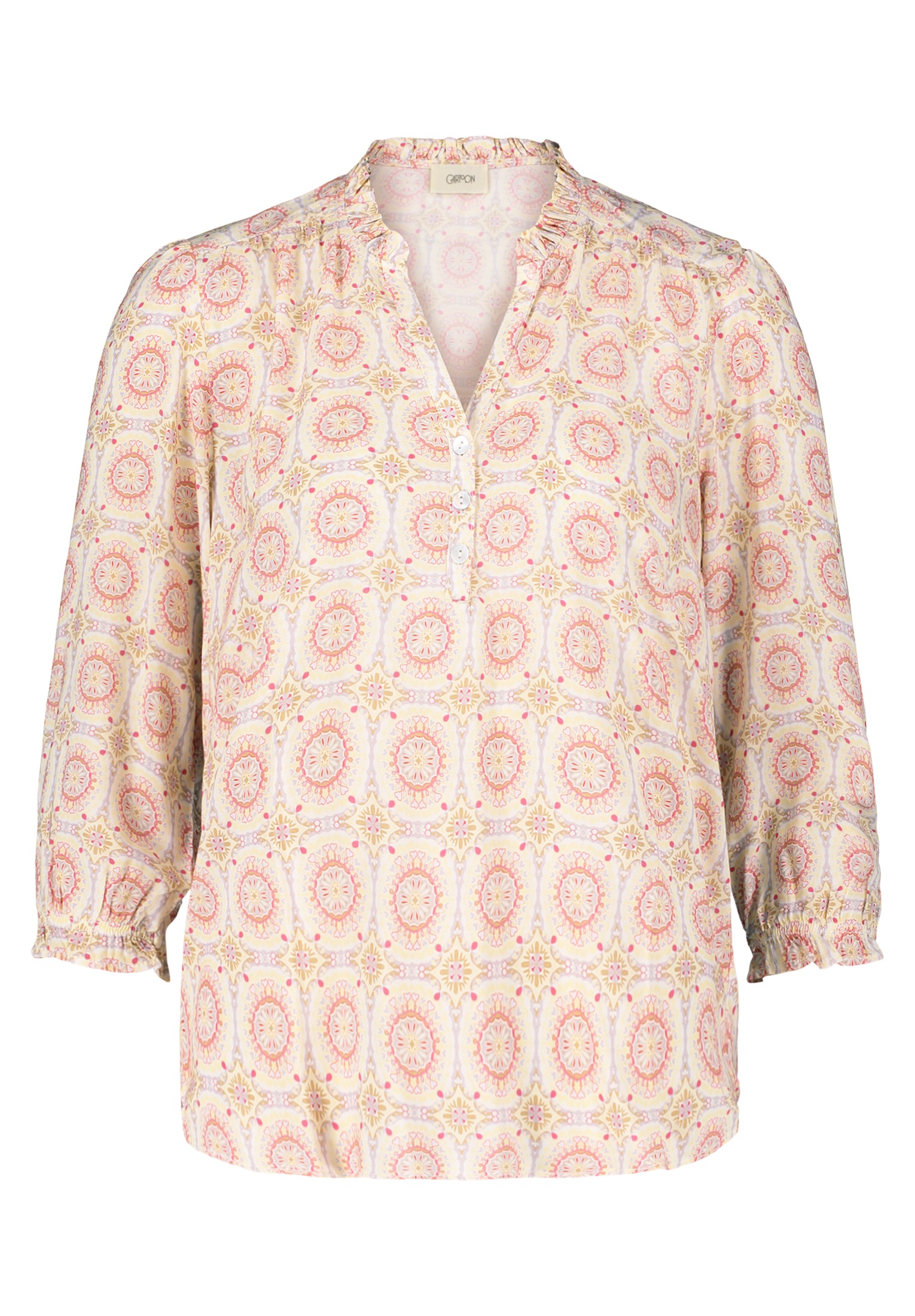 Cartoon Schlupfbluse "Cartoon Damen Casual-Bluse mit Raffung" günstig online kaufen