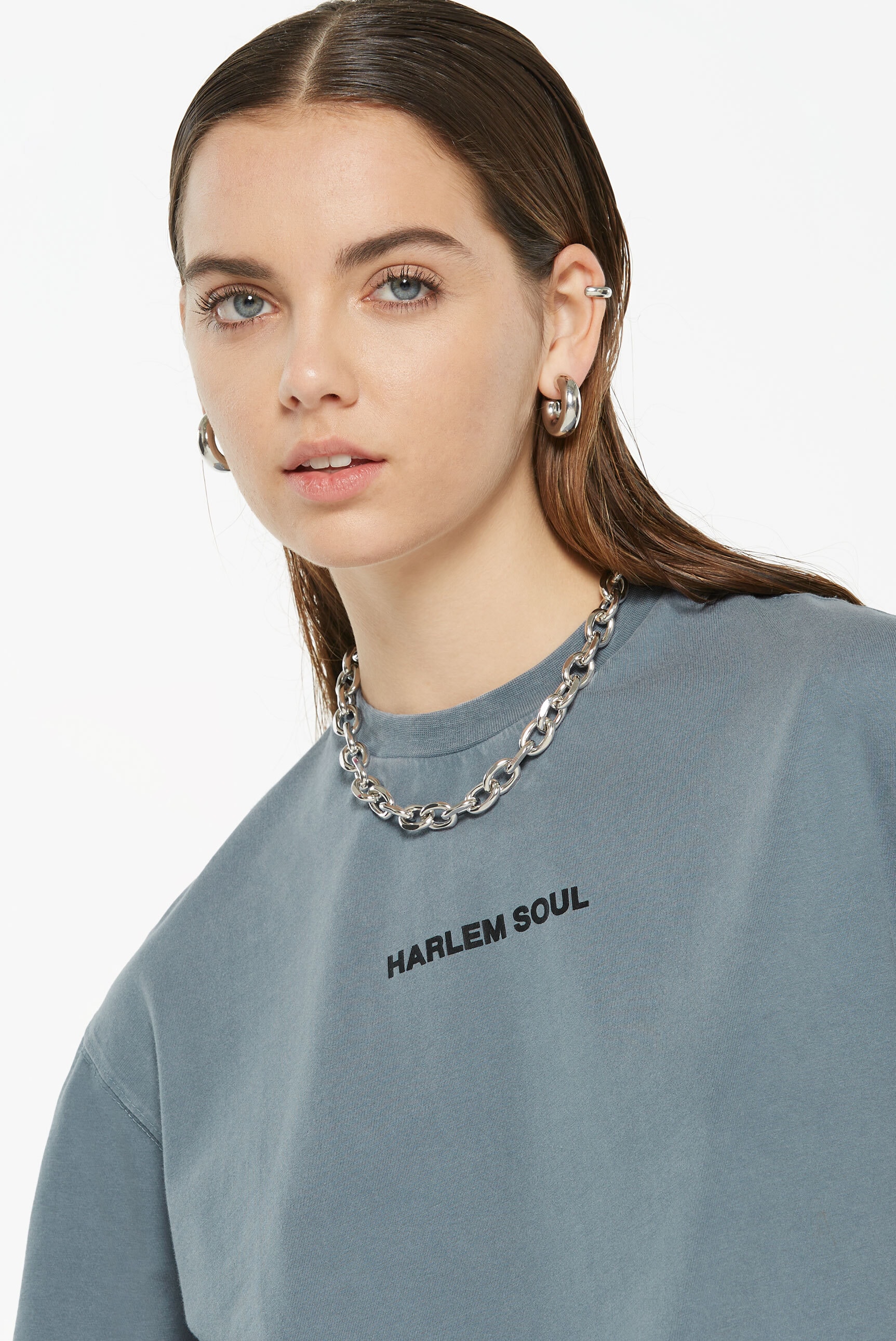 Harlem Soul Rundhalsshirt, aus Baumwolle