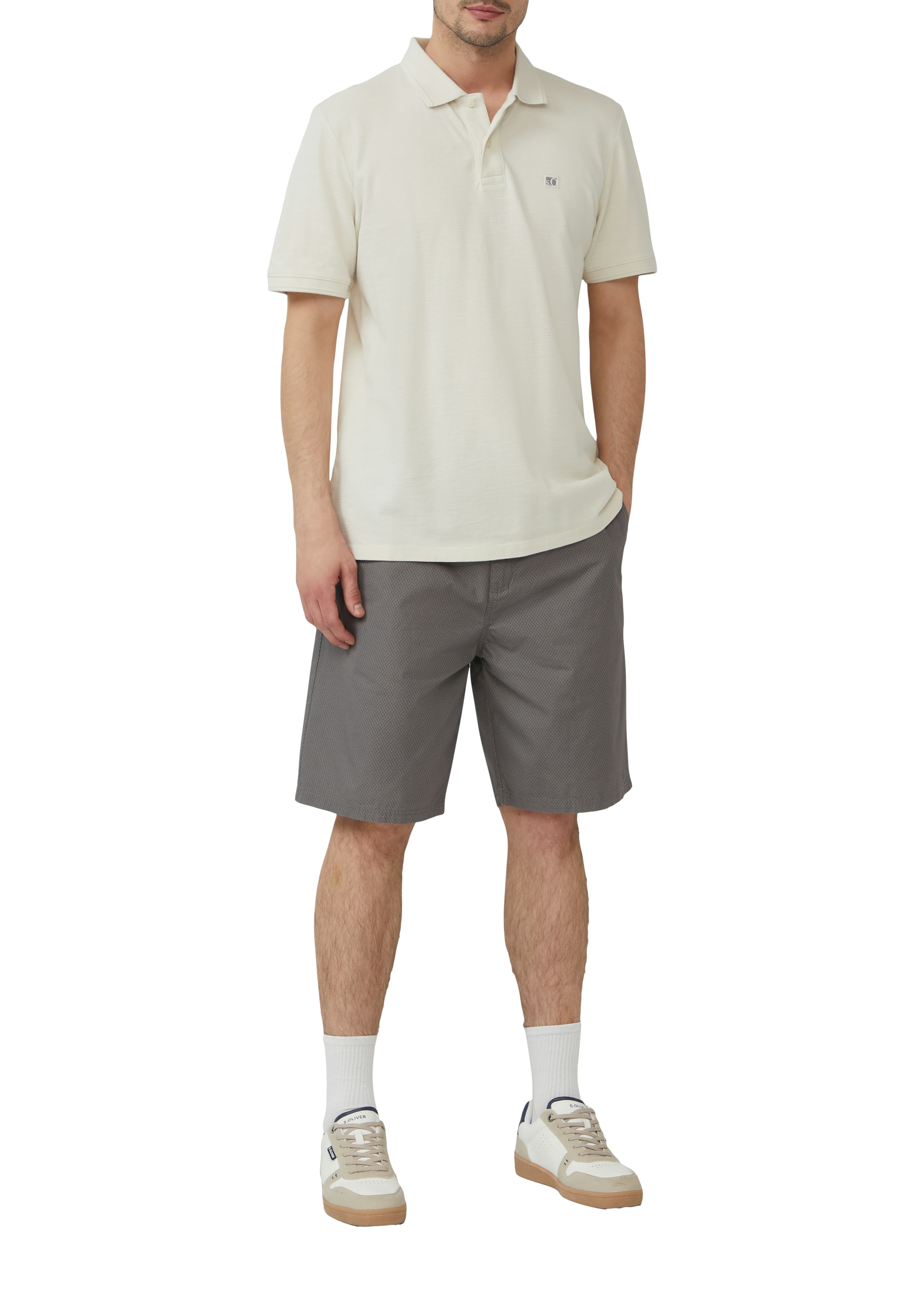 s.Oliver Bermudas, Sommerhose mit Struktur Muster günstig online kaufen