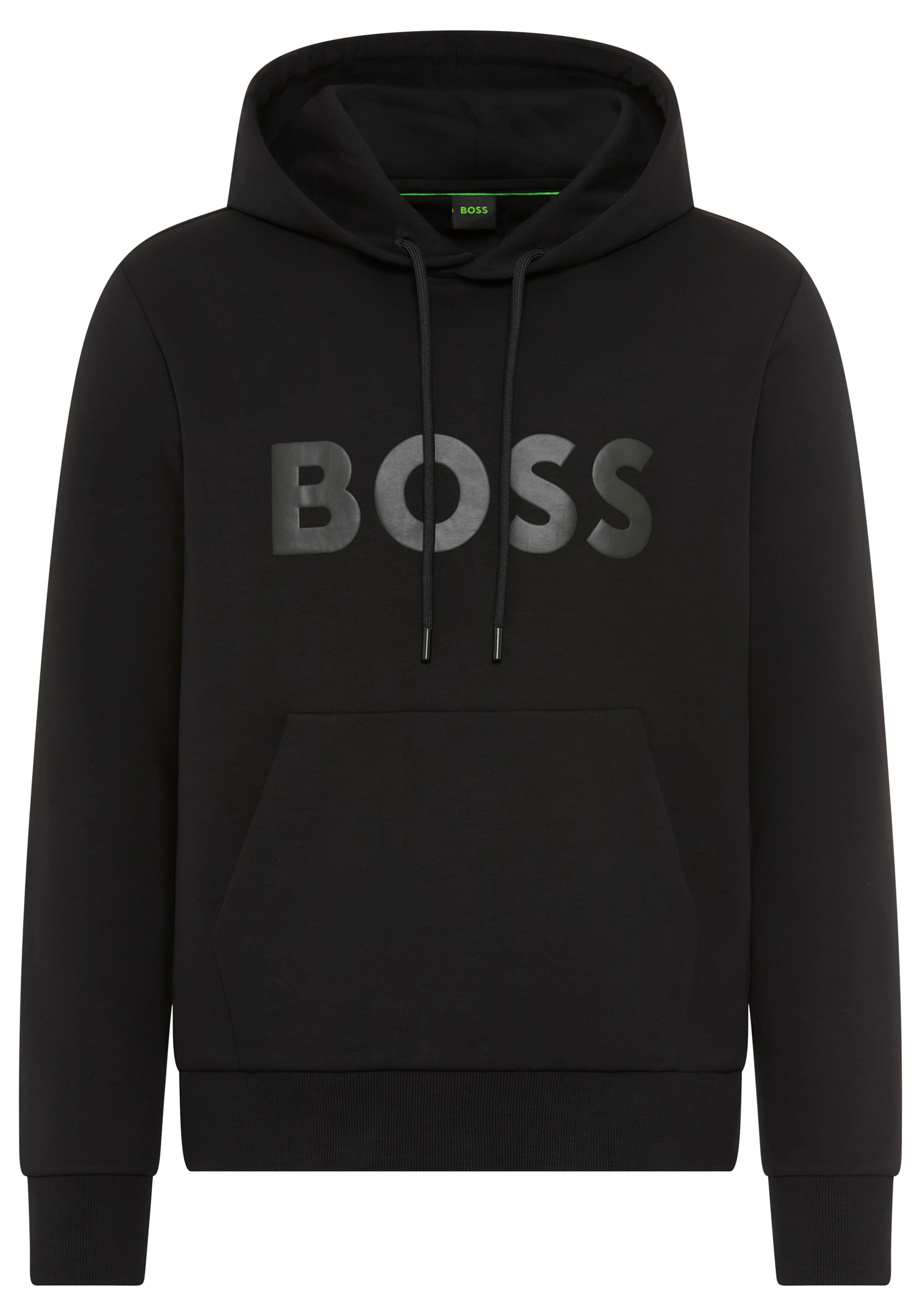 BOSS GREEN Hoodie »Soody«, Regular Fit, Kapuze mit Kordel, Kängurutasche, Logo-Druck
