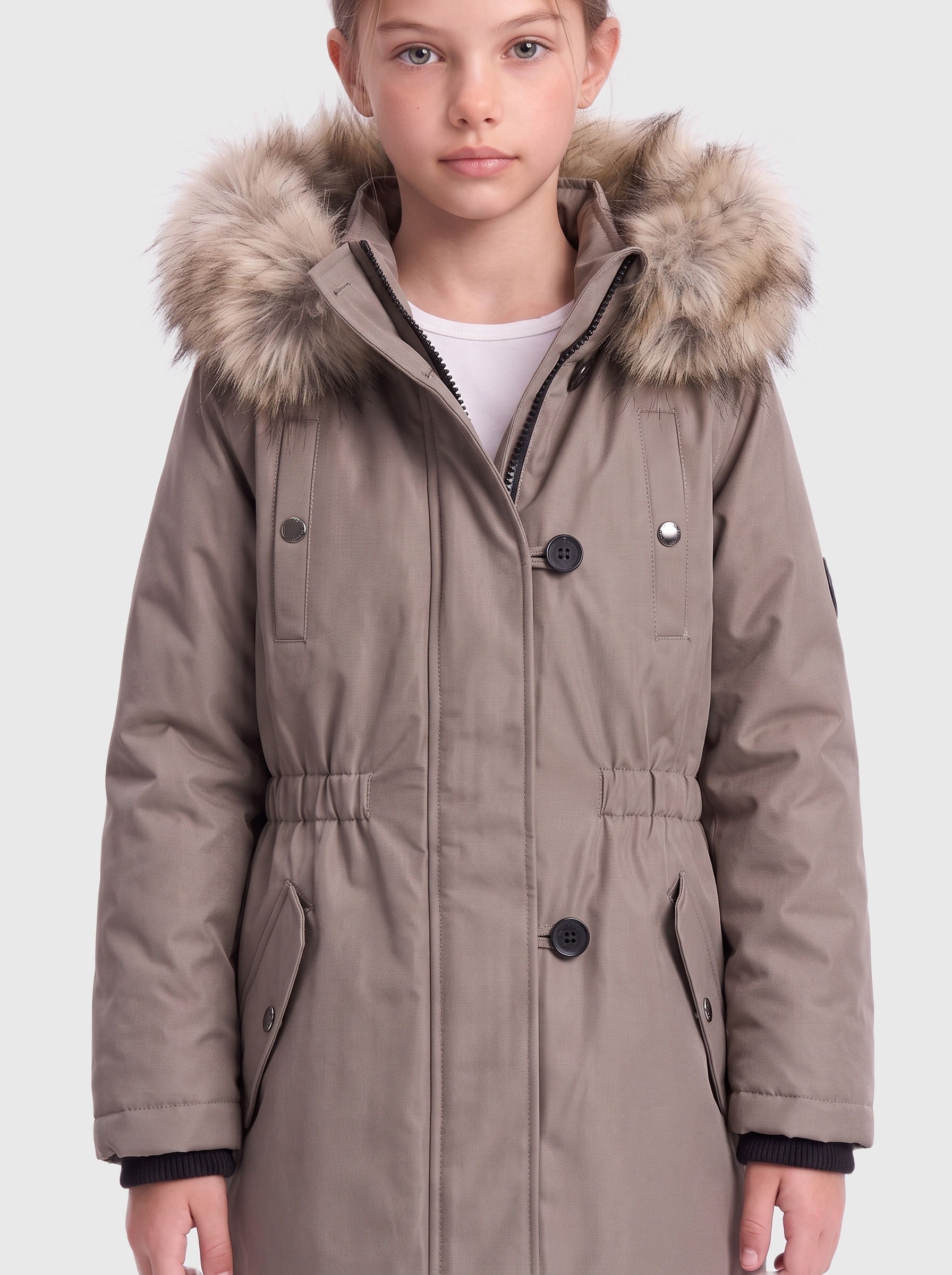 KIDS ONLY Parka "KOGIRIS FUR PARKA OTW NOOS" mit Kapuze Kunstfaser, regular fit