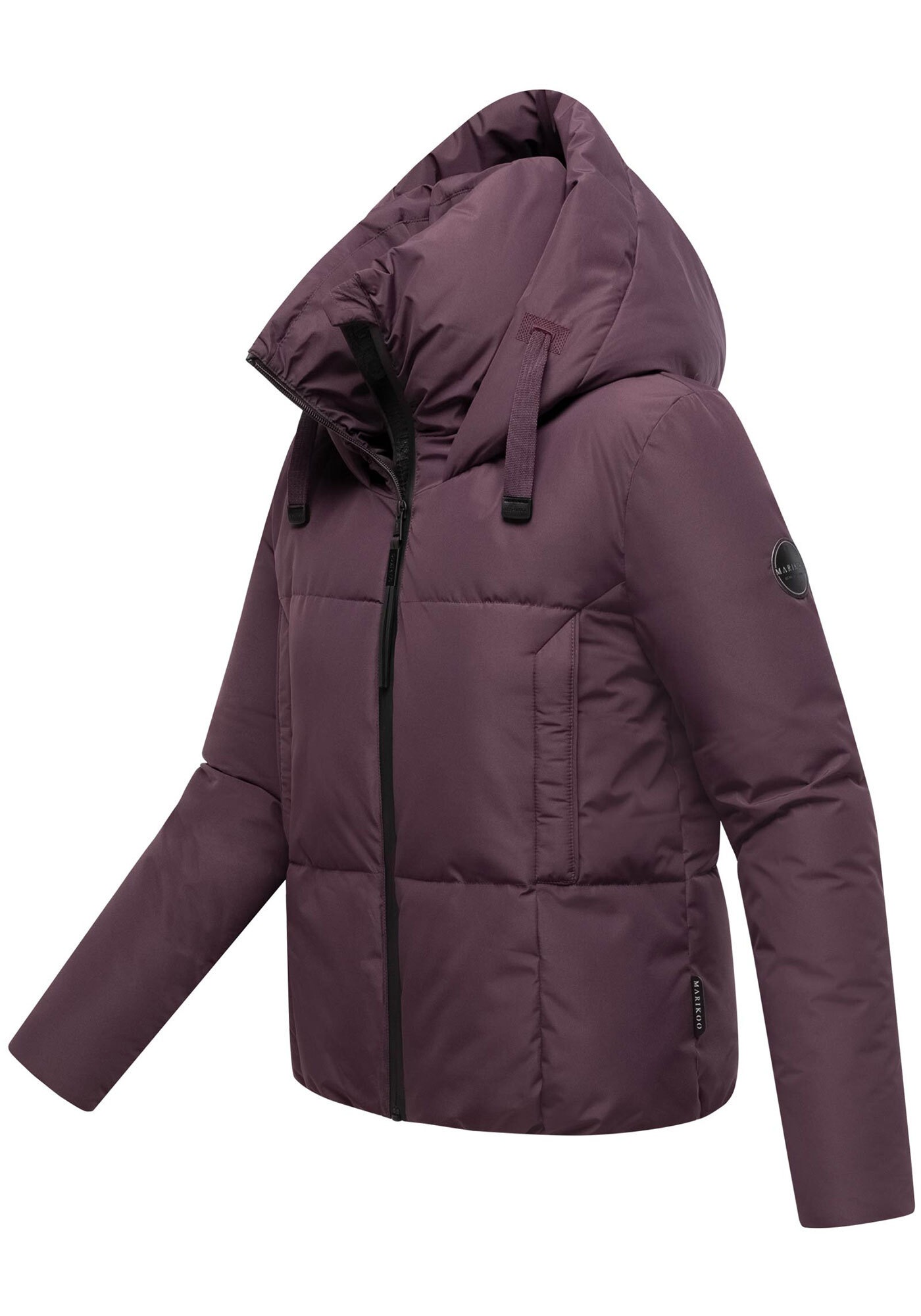 Marikoo Winterjacke »Ninikaa«, kurze Winter Jacke mit extra hohem Windschutzkragen