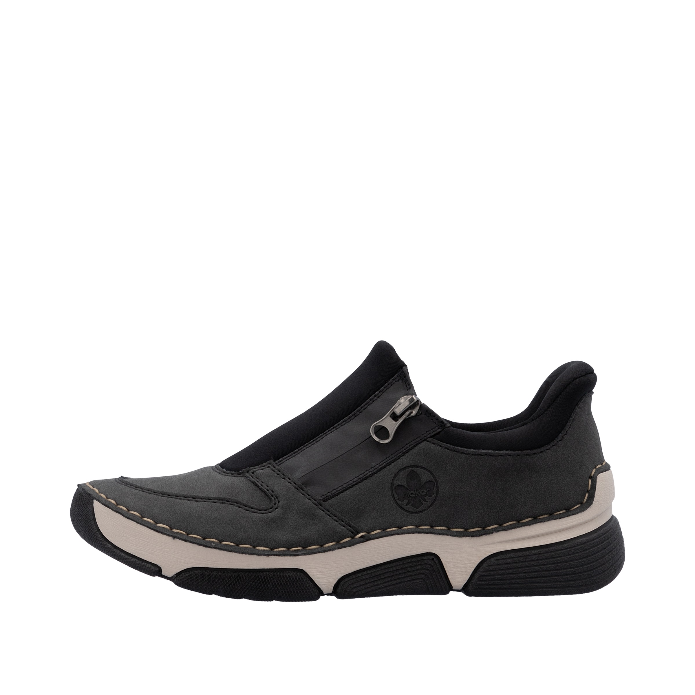 Rieker Slip-On Sneaker »Ready2GO«, Halbschuh, Freizeitsneaker mit seitlichem Reißverschluss