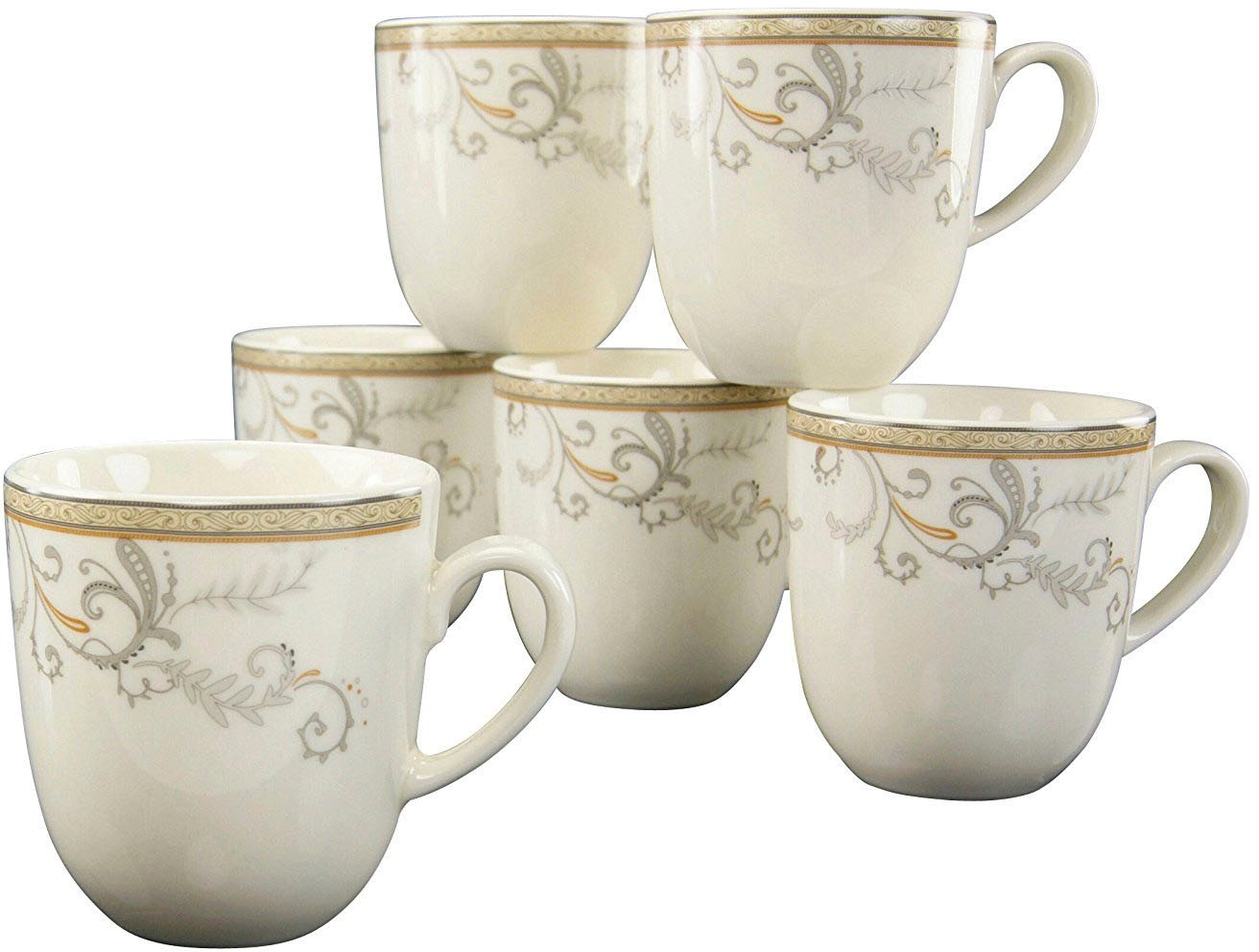 CreaTable Becher »Villa Medici«, (Set, 6 tlg.), 300 ml, 6-teilig