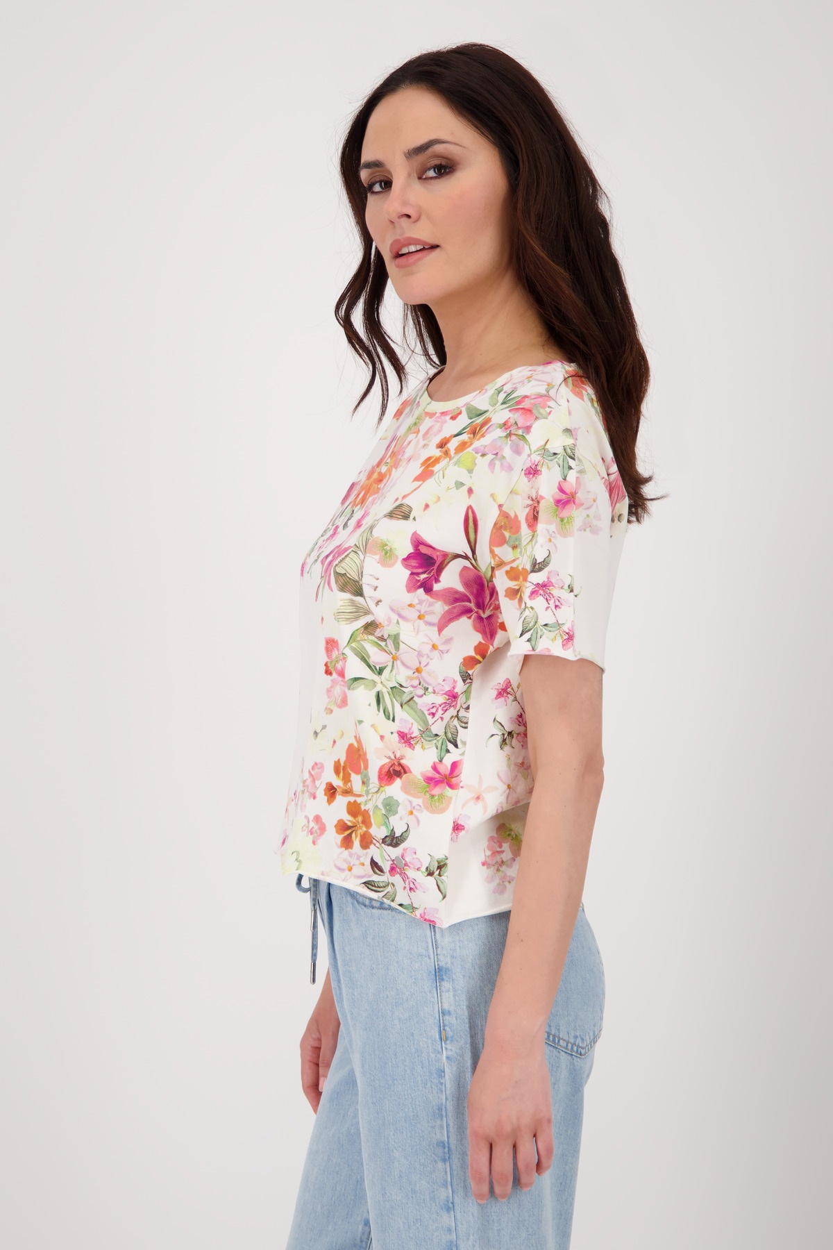 Monari T-Shirt "Shirt Blumenverlauf allov.", Mit Rundhalsausschnitt günstig online kaufen