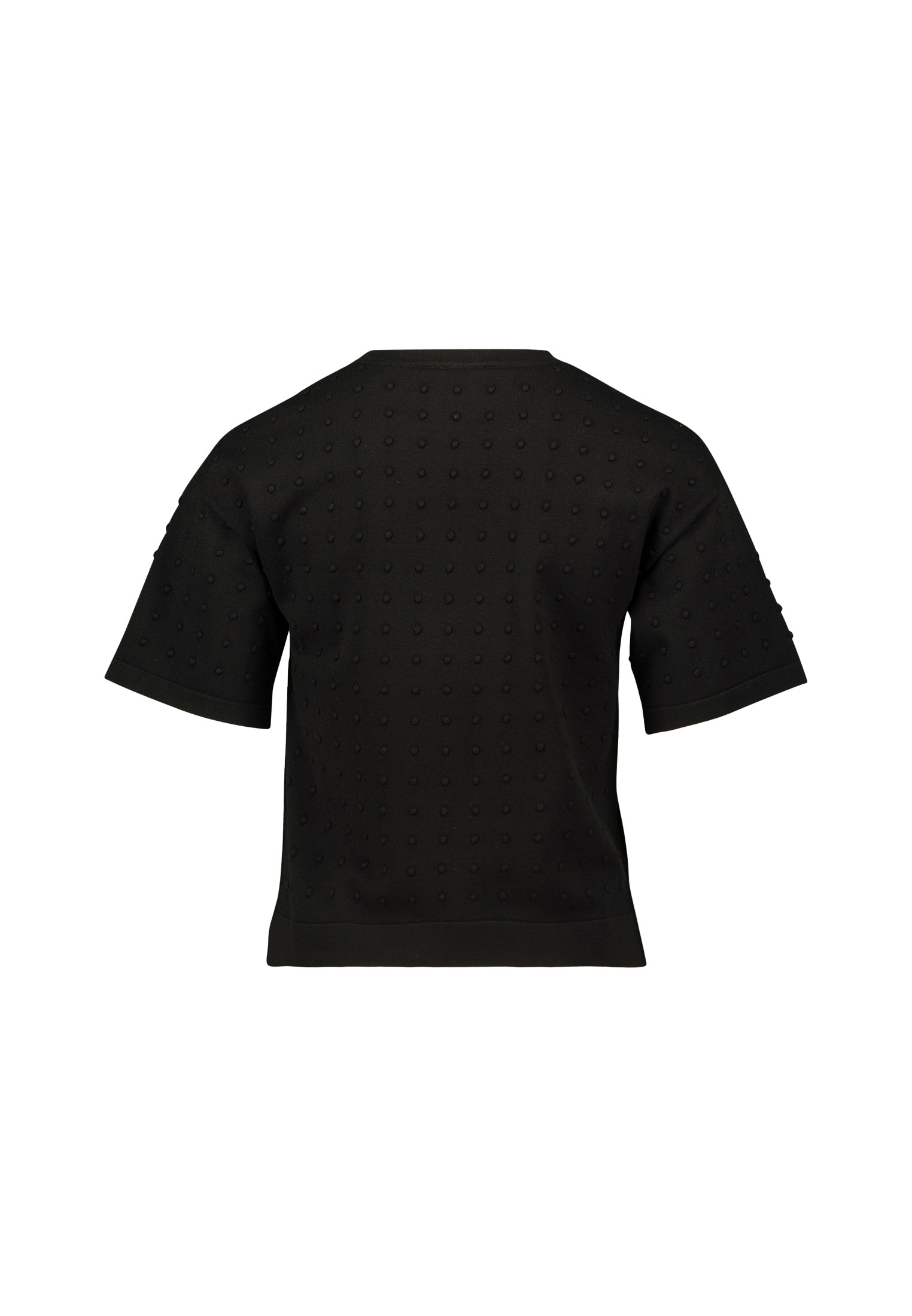 Zero Kurzarmshirt »zero Pullover mit Punkt-Stickerei«, (1 tlg.), weiteres Detail