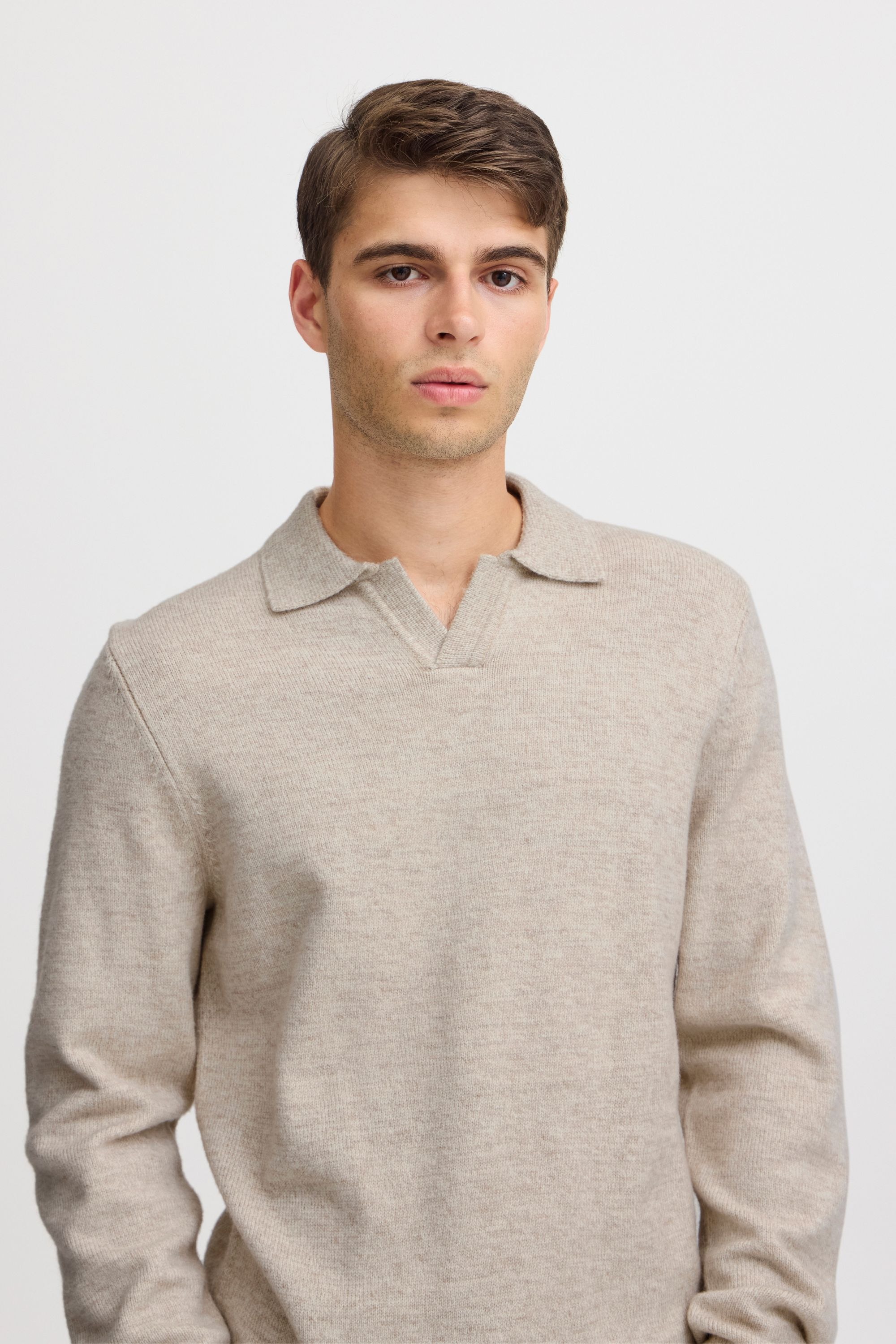 Casual Friday Strickfleece-Pullover »Strickpullover CFKARL polo knit«