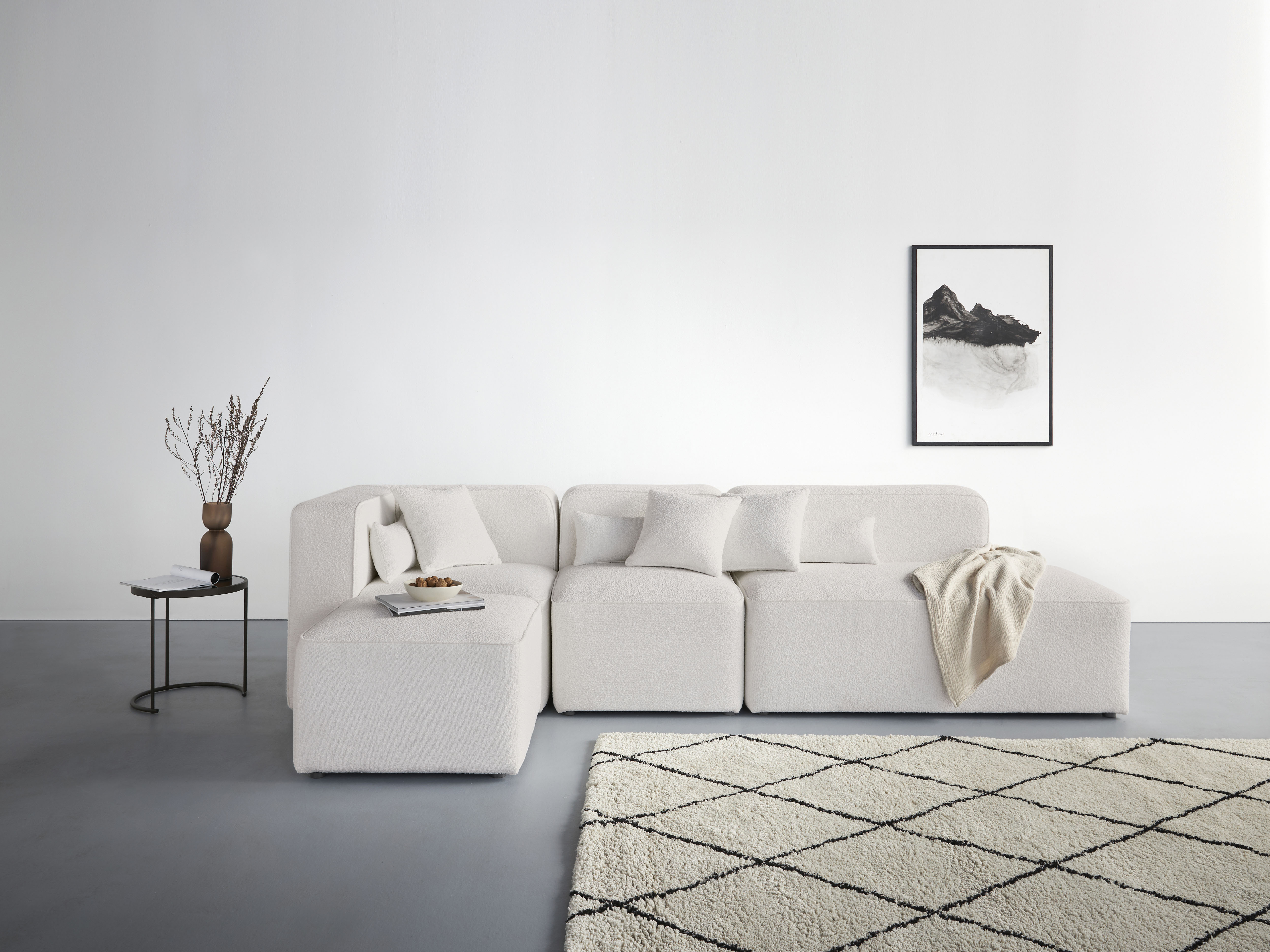 Home affaire Ecksofa "Sundstrup L-Form" Modulserie, individuelle Zusammenstellung