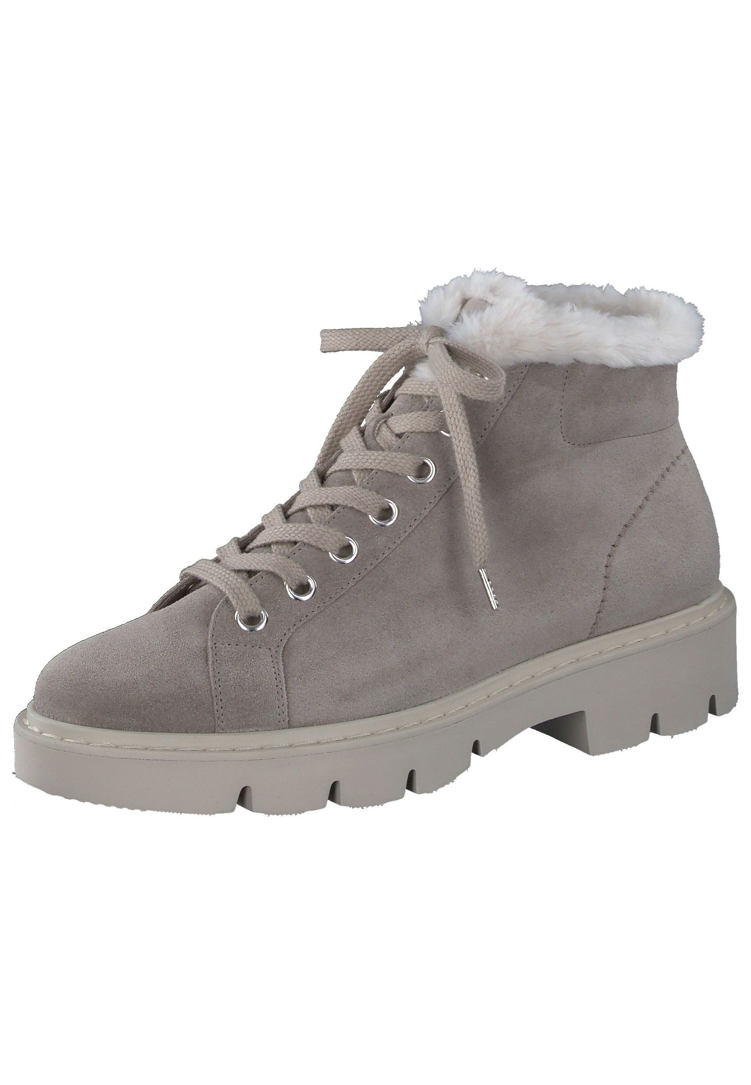 Paul Green Schnürstiefelette "Paul Green Stiefelette Veloursleder" günstig online kaufen