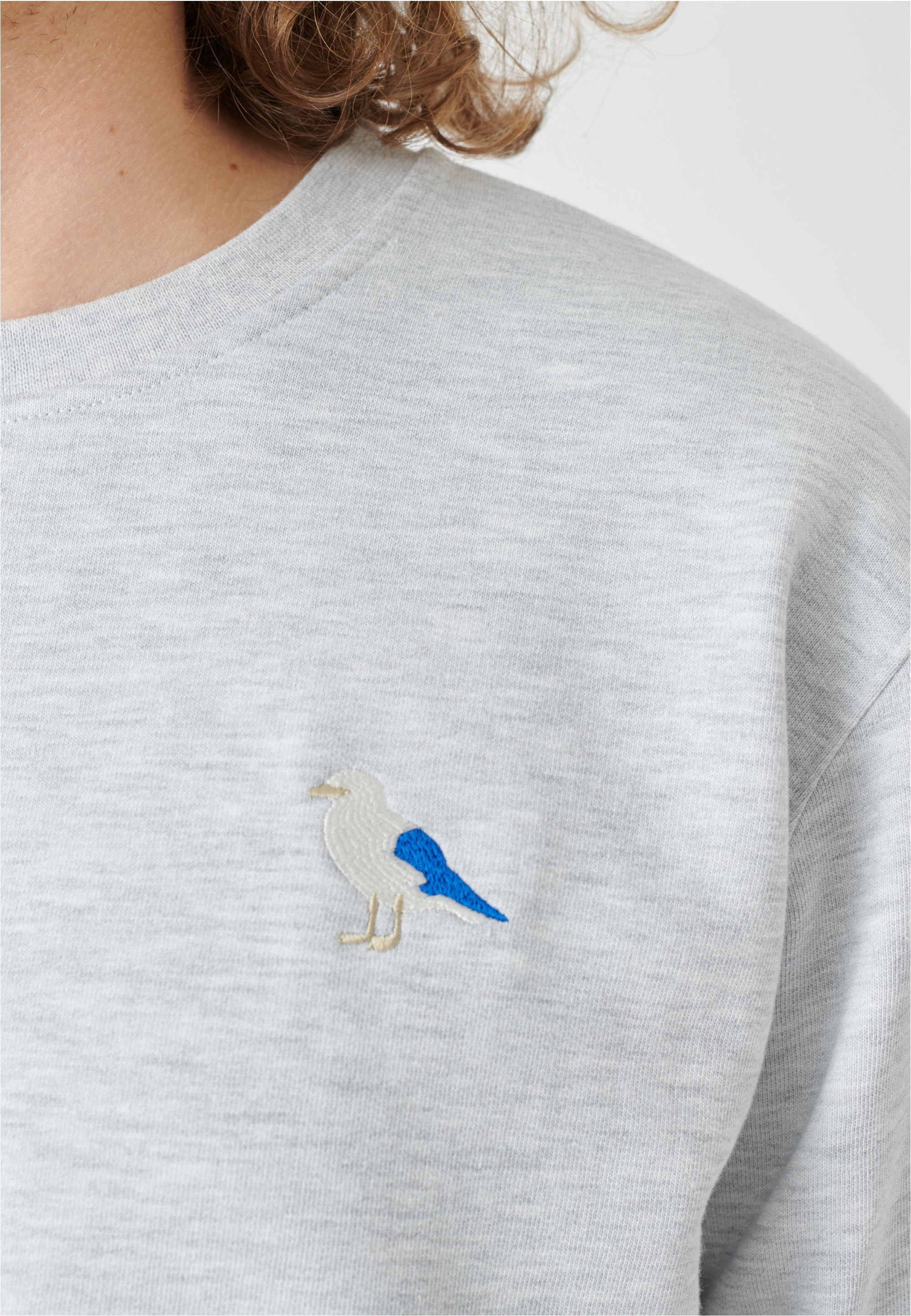Cleptomanicx Sweatshirt »Embro Gull«, mit kleiner Möwen-Stickerei