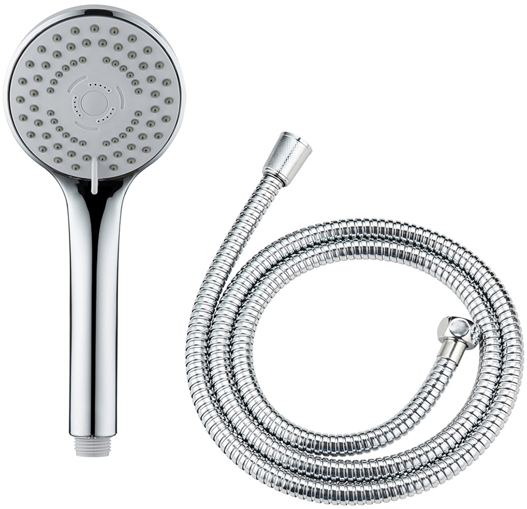 WENKO Handbrause "Modell Basic Line Duschkopf Set" 2 Stk. tlg. klassischer günstig online kaufen