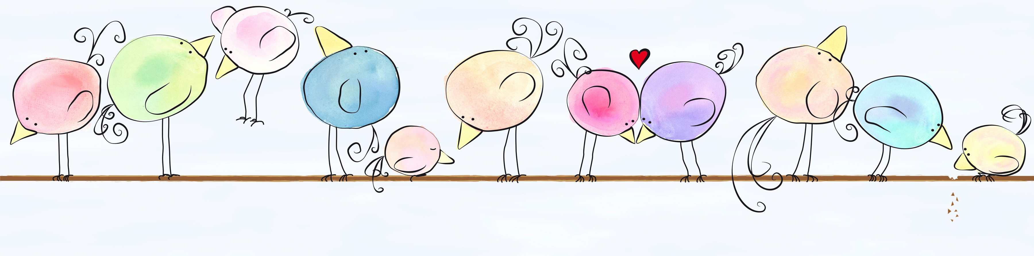 A.S. Création Bordüre "Funny Birds" Motiv abstrakt naturalistisch glatt Kindertapete Tapete für Baby- und Kinder Borte Design Kinderzimmer