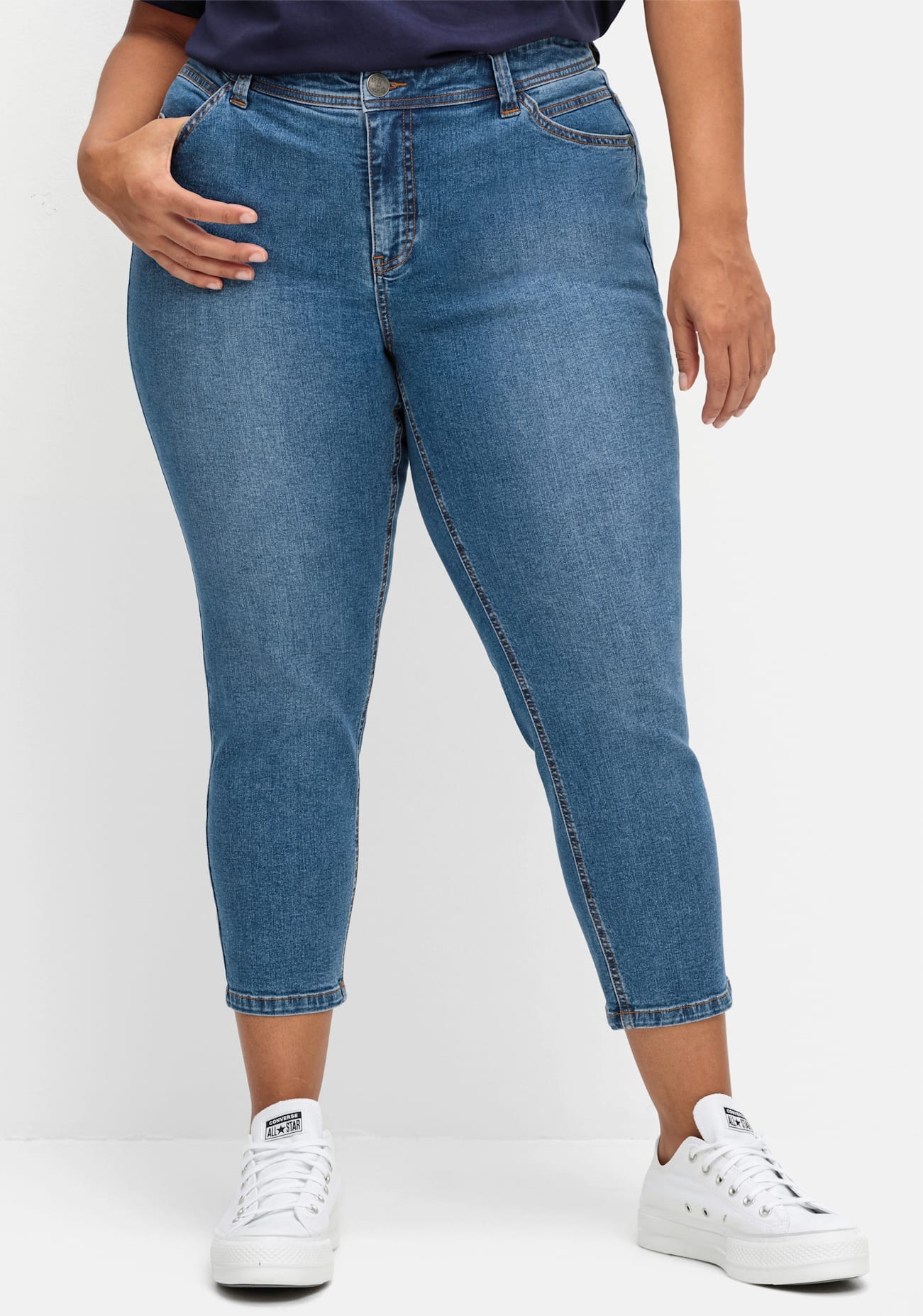 Sheego 7/8-Jeans, (1 tlg.) günstig online kaufen
