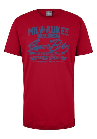 AHORN SPORTSWEAR T-Shirt »MILWAUKEE_ATLANTIC BLUE«, mit lässigem Frontprint kaufen