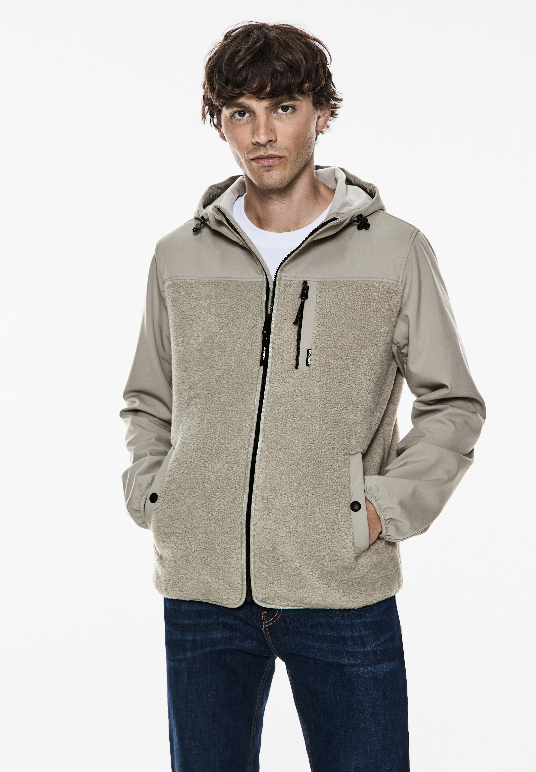 STREET ONE MEN Softshelljacke, mit Kapuze, mit Kapuze