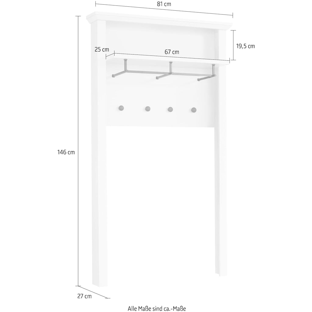 Home affaire Garderobenpaneel »Örebro«, zeitloser Landhausstil