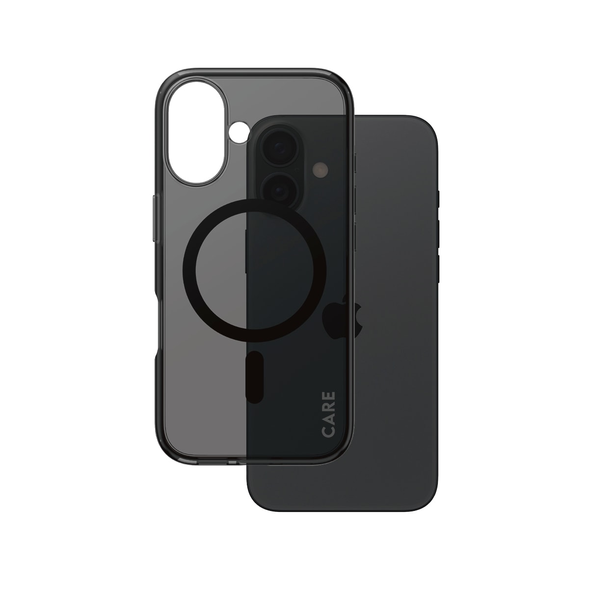 CARE by PanzerGlass Handyhülle »Smokey Case für Apple iPhone 16«, Backcover, Schutzhülle, Handyschutzhülle, Case, Schutzcase, stoßfest