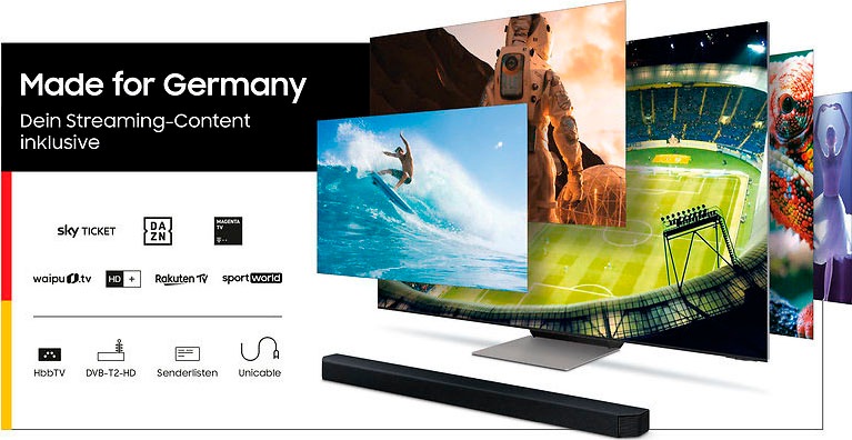 Samsung LED-Fernseher »GU43AU8079U«, 108 cm/43 Zoll, 4K Ultra HD, Smart-TV,  HDR,Crystal Prozessor 4K,Dynamic Crystal Color,Contrast Enhancer | BAUR